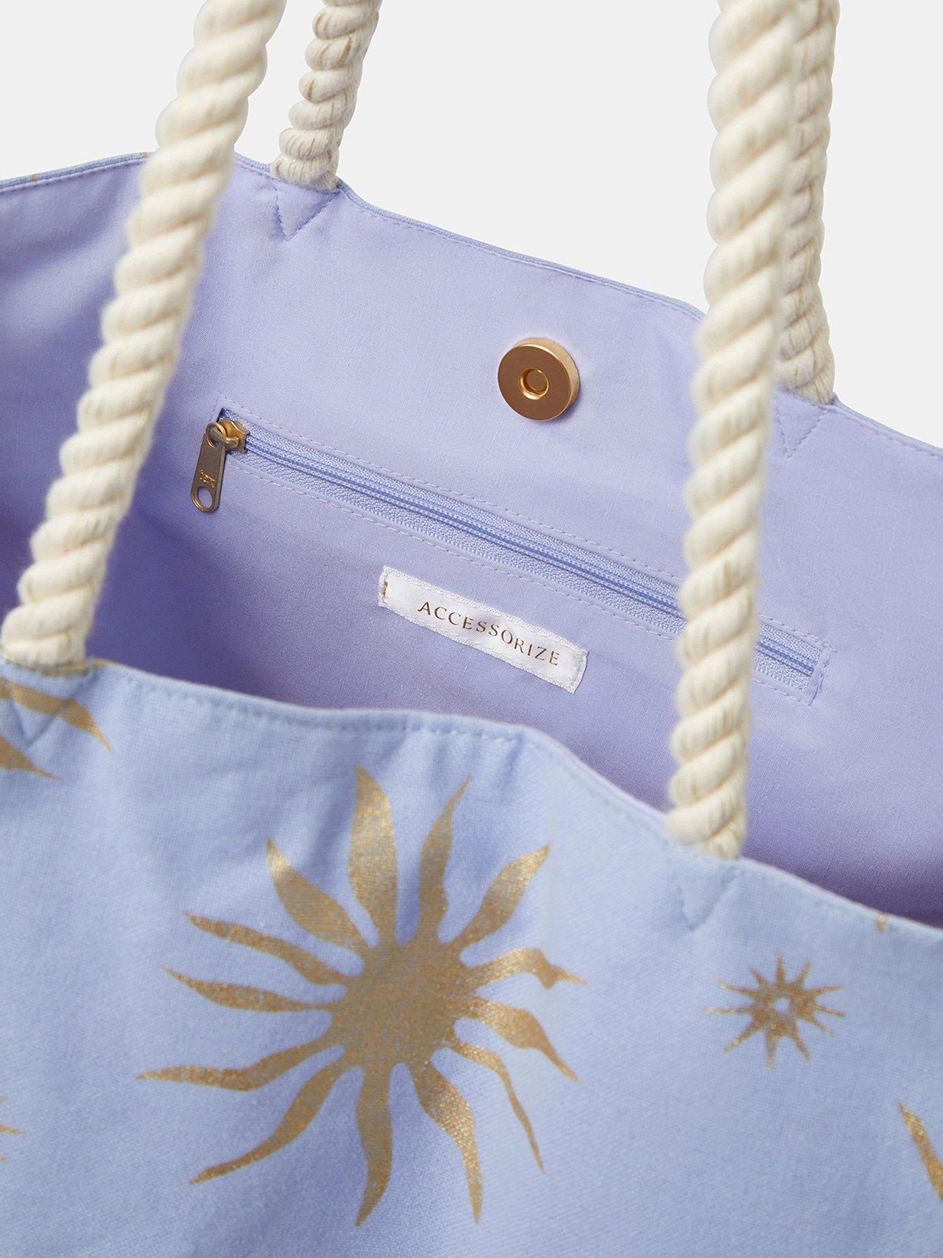Image 5 of 5 of Accessorize Sun Print Beach Tote Bag