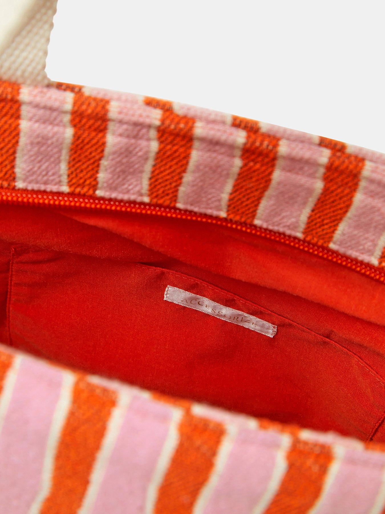 Image 5 of 5 of Accessorize Slogan Stripe Beach Tote Bag