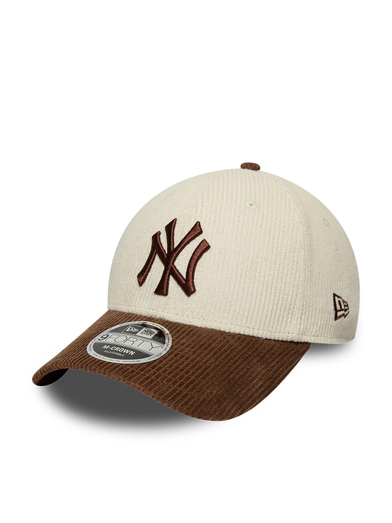 New Era Unisex MLB Cord 9Forty New York Yankees Baseball Cap - Brown