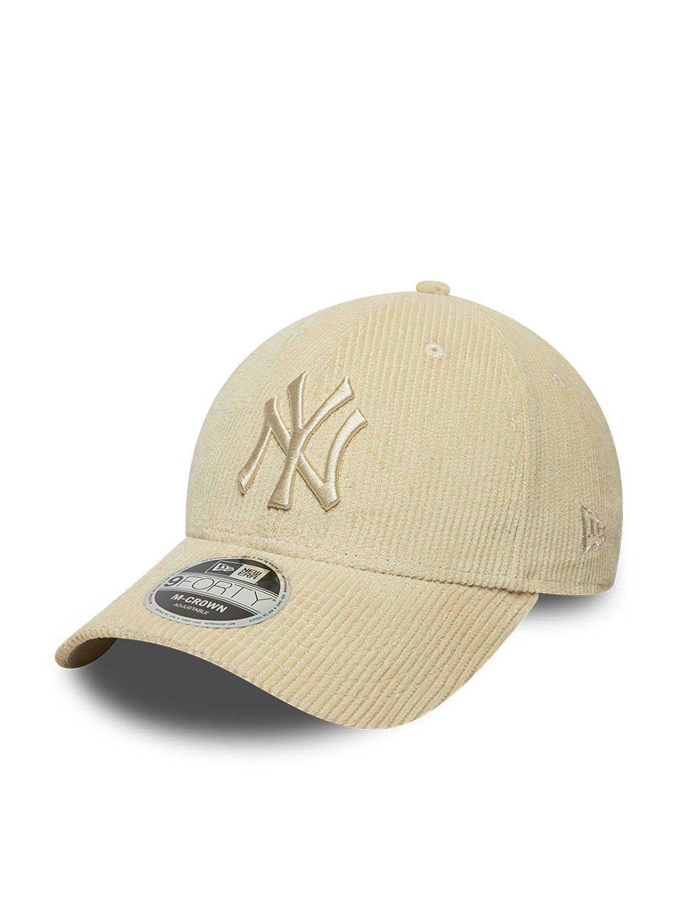 New Era Unisex MLB Cord 9Forty NY Yankees Baseball Cap - Beige