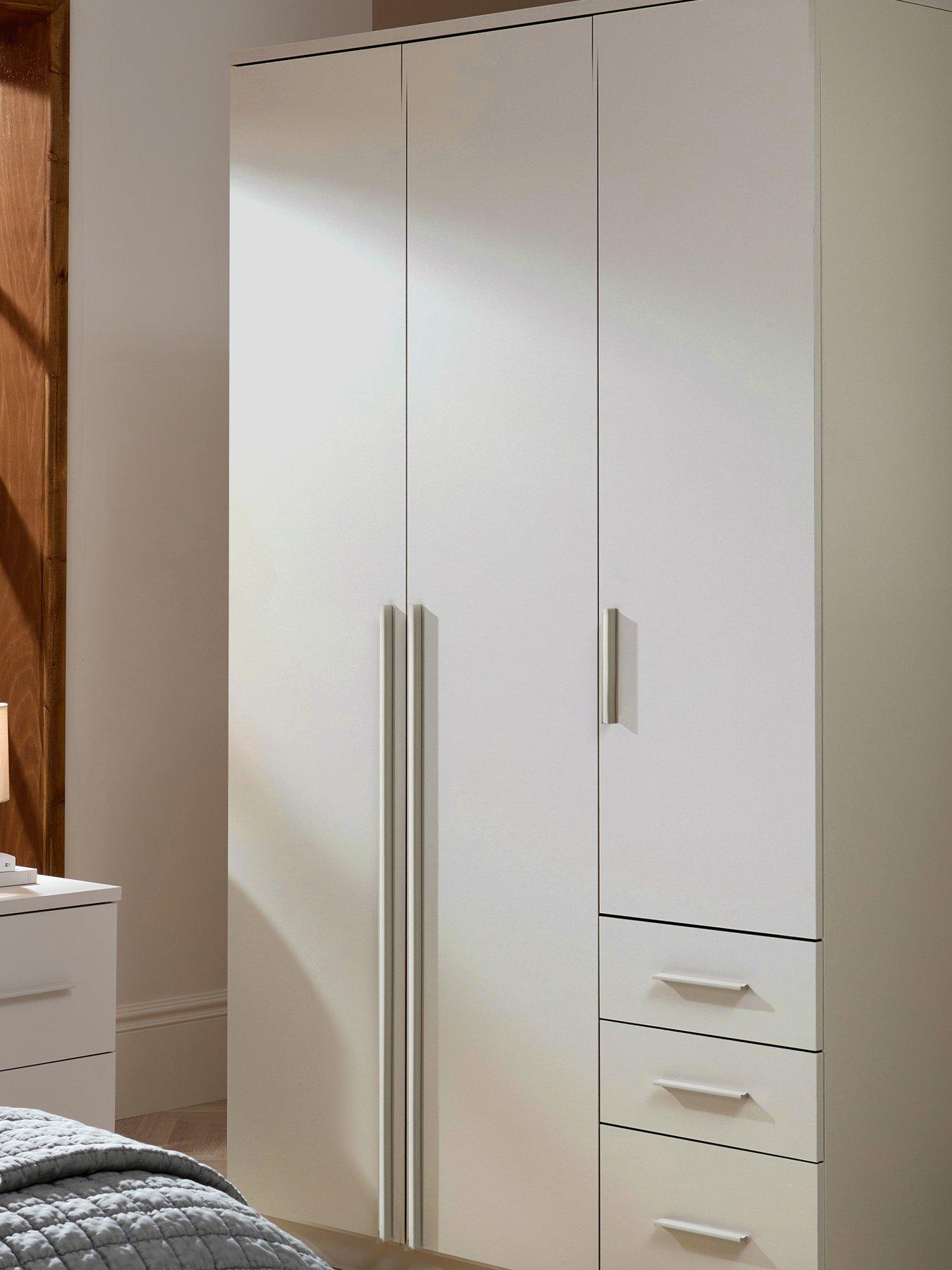 Image 3 of 7 of The Very Collection Murcia 3 Door, 3 Drawer Combi Wardrobe - Oatmeal