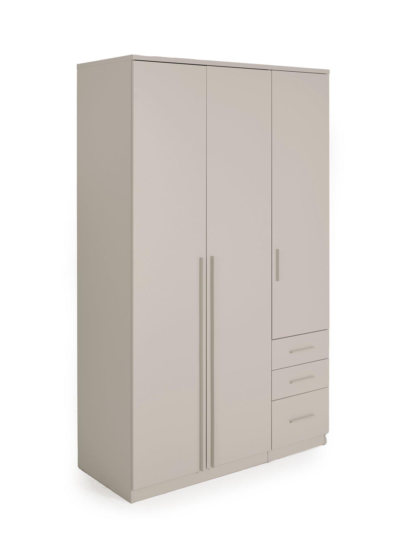 Image 5 of 7 of The Very Collection Murcia 3 Door, 3 Drawer Combi Wardrobe - Oatmeal