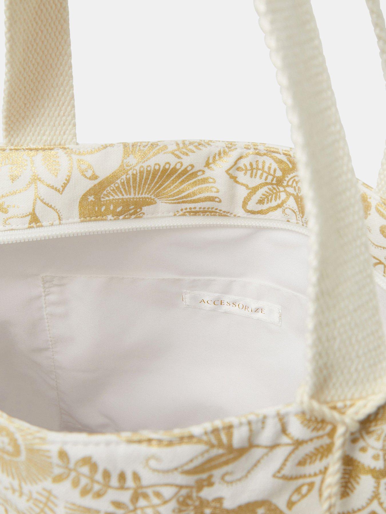 Image 5 of 5 of Accessorize Shimmer Paisley Beach Tote Bag
