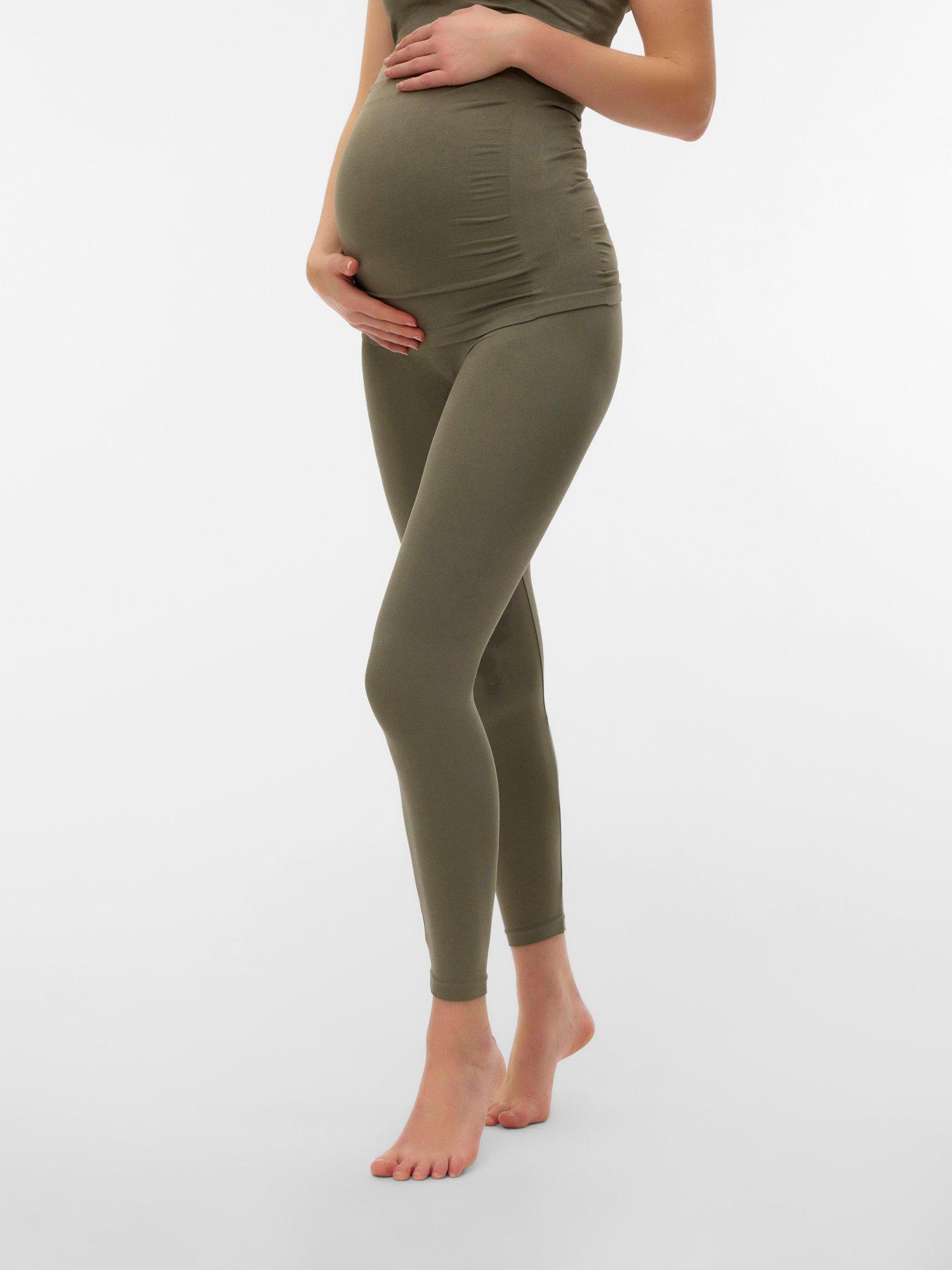 Mamalicious Maternity Legging - Olive - Green