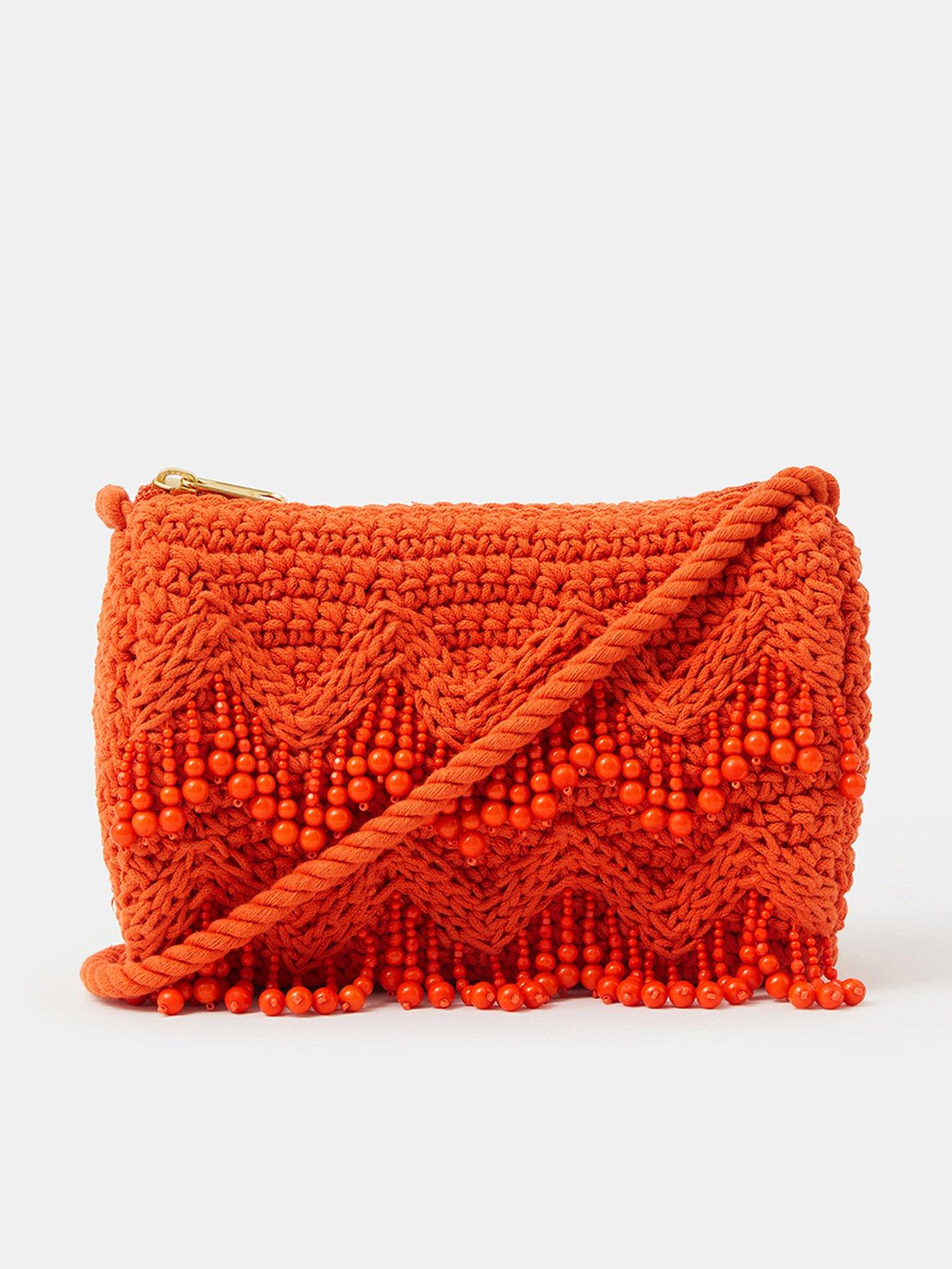 Accessorize Beaded Macramã© Crossbody Bag