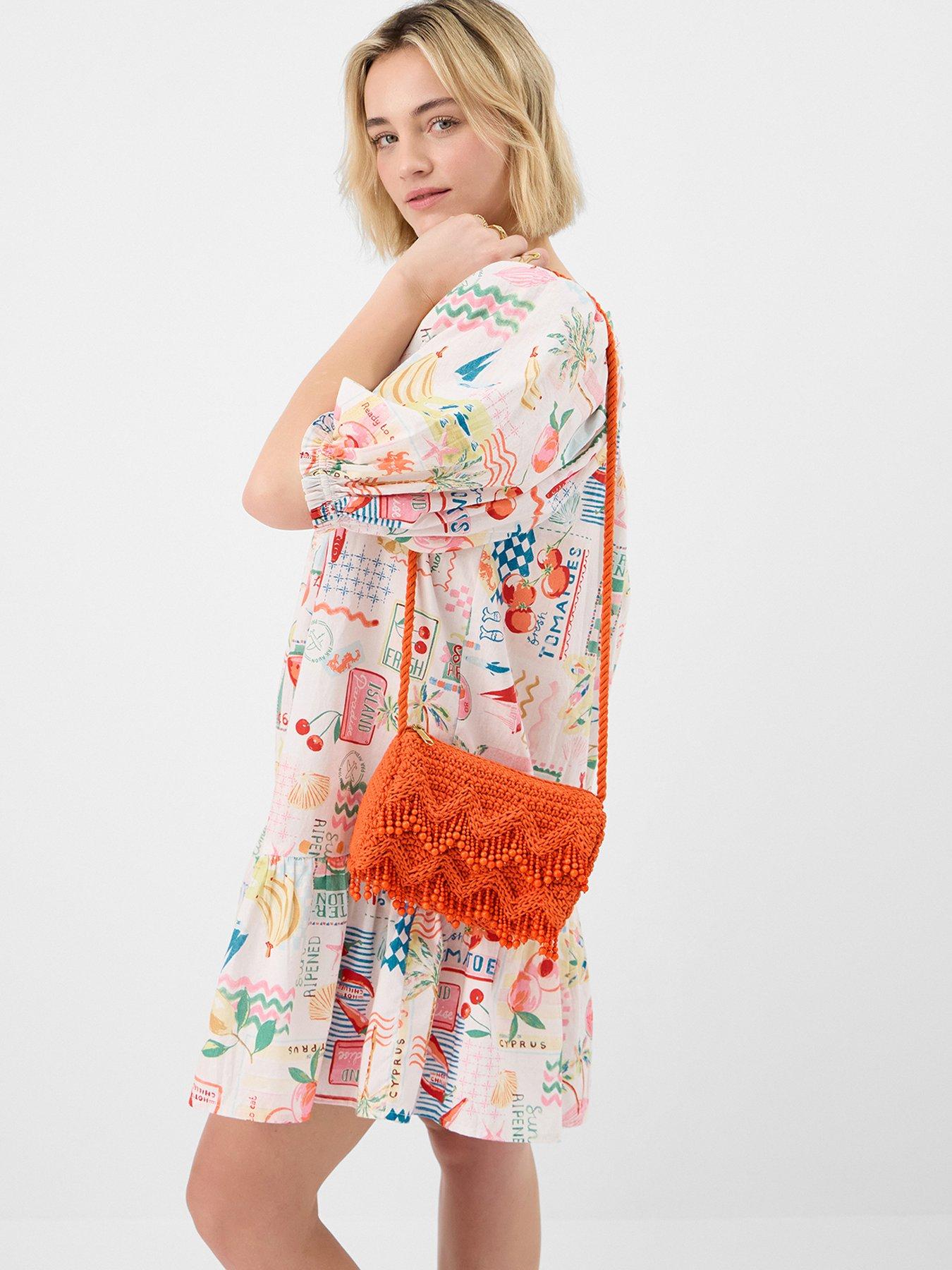 Image 2 of 5 of Accessorize Beaded Macram&atilde;&copy; Crossbody Bag