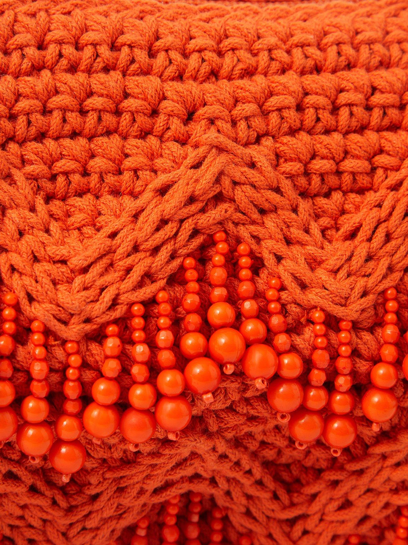 Image 4 of 5 of Accessorize Beaded Macram&atilde;&copy; Crossbody Bag