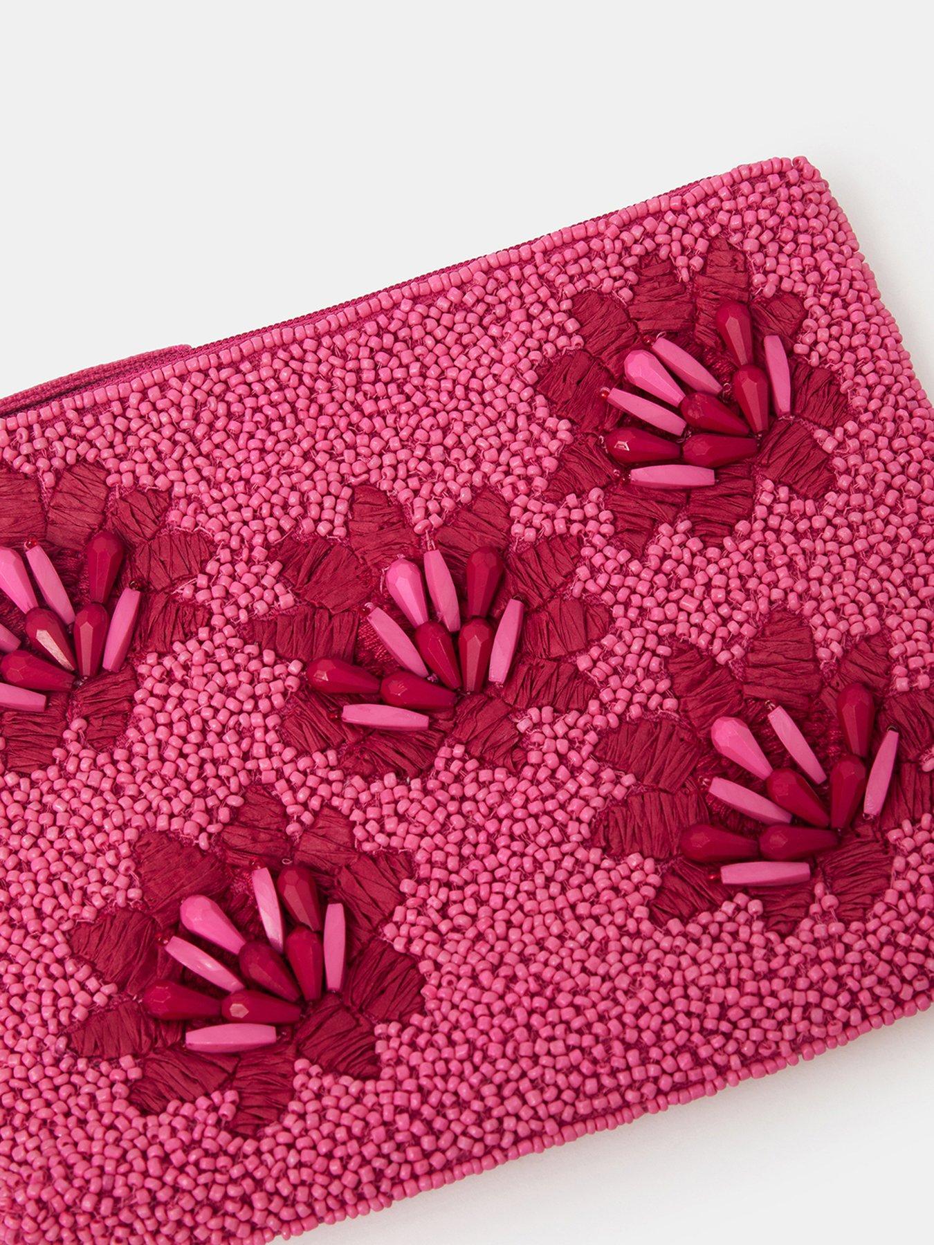 Image 3 of 3 of Accessorize Floral Beaded Pouch