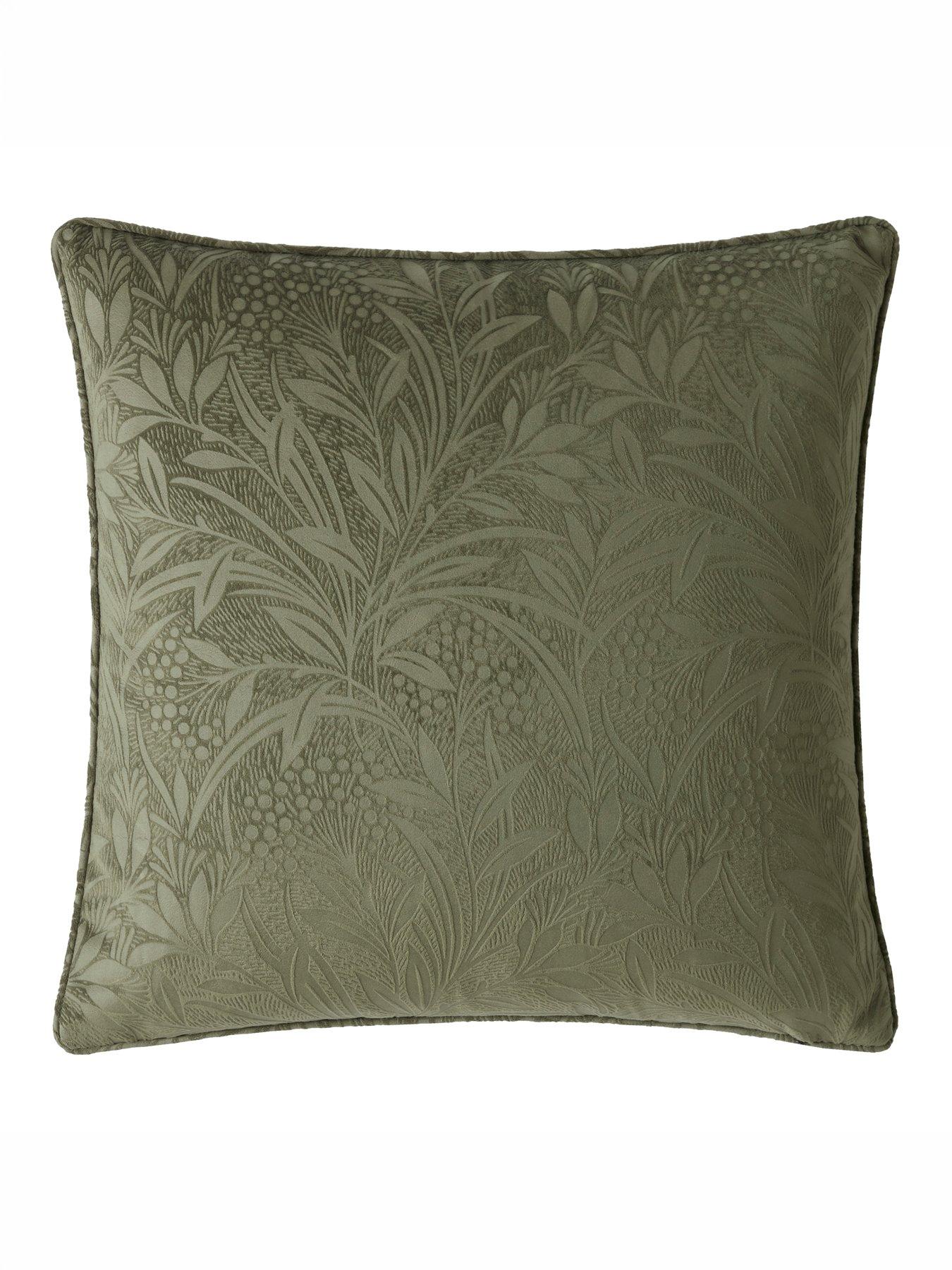 Laura Ashley Barley Embossed Microfibre Filled Cushion 50x50cm