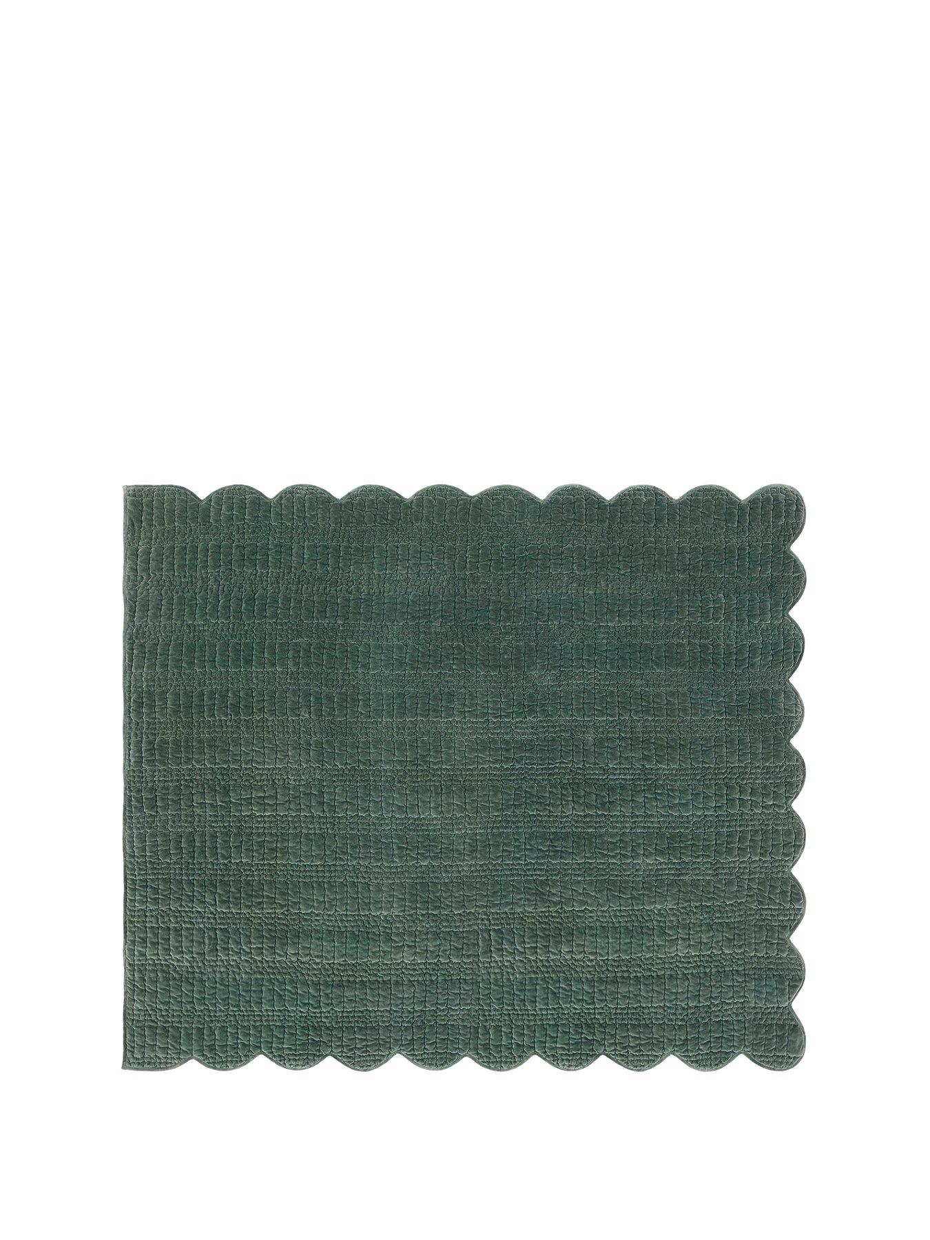 Image 2 of 5 of Laura Ashley Scalloped Bedspread 180cm x 235cm