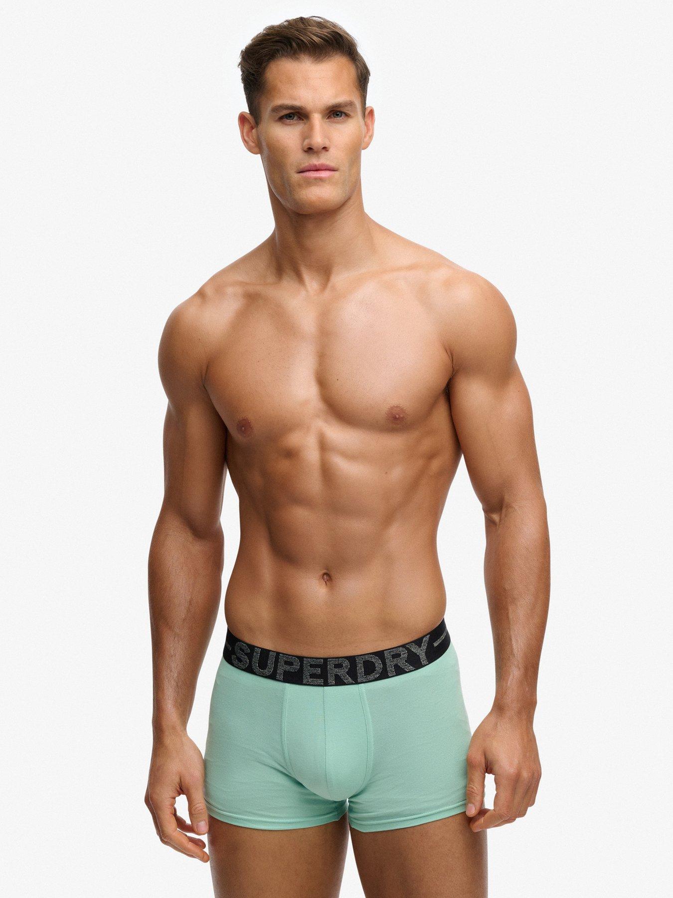Image 4 of 4 of Superdry Trunks Triple Pack - Green