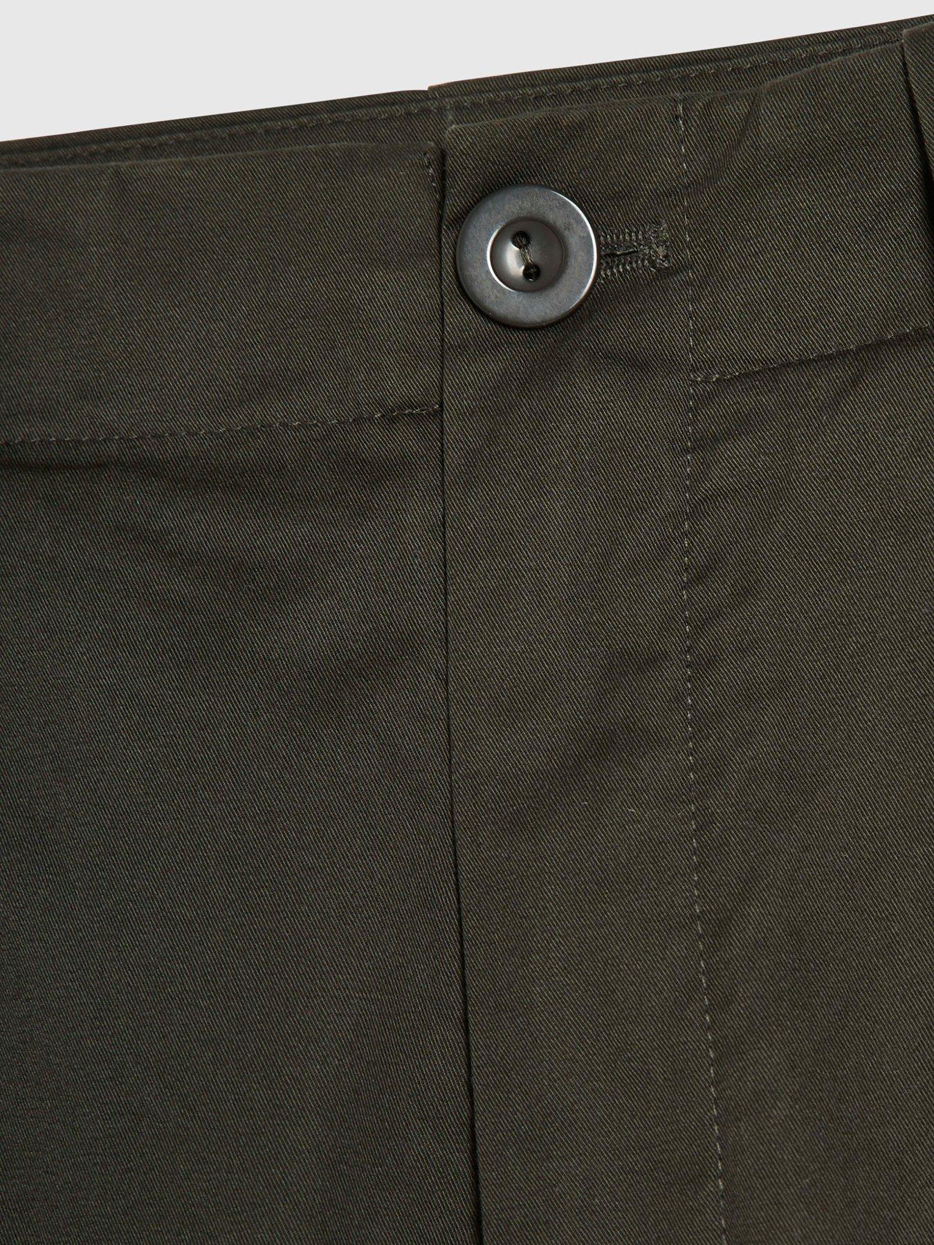 Image 6 of 6 of River Island Pleat Front Trouser - Khaki