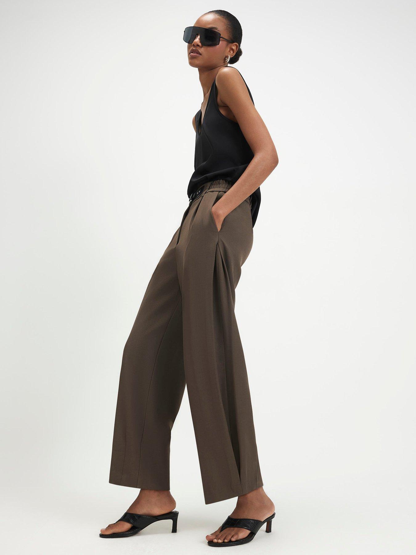 Image 3 of 6 of River Island Belt Trim Barrel Trouser