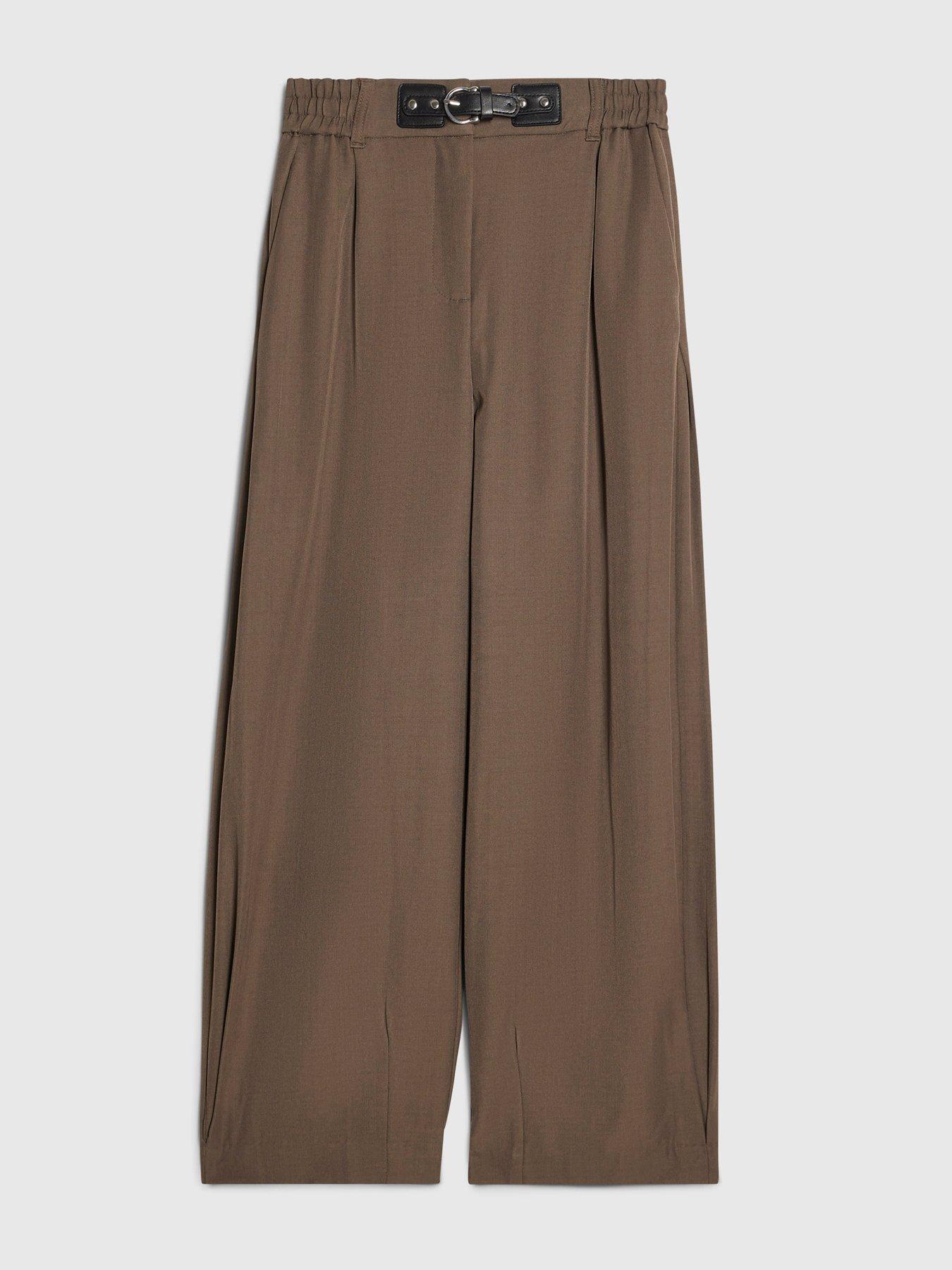 Image 5 of 6 of River Island Belt Trim Barrel Trouser