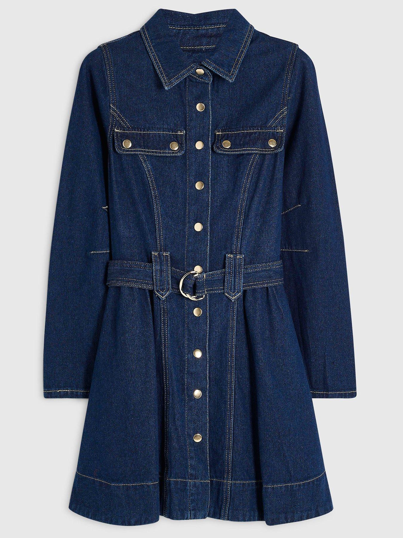 Image 5 of 6 of River Island Levi Ls Swing Belted Dress