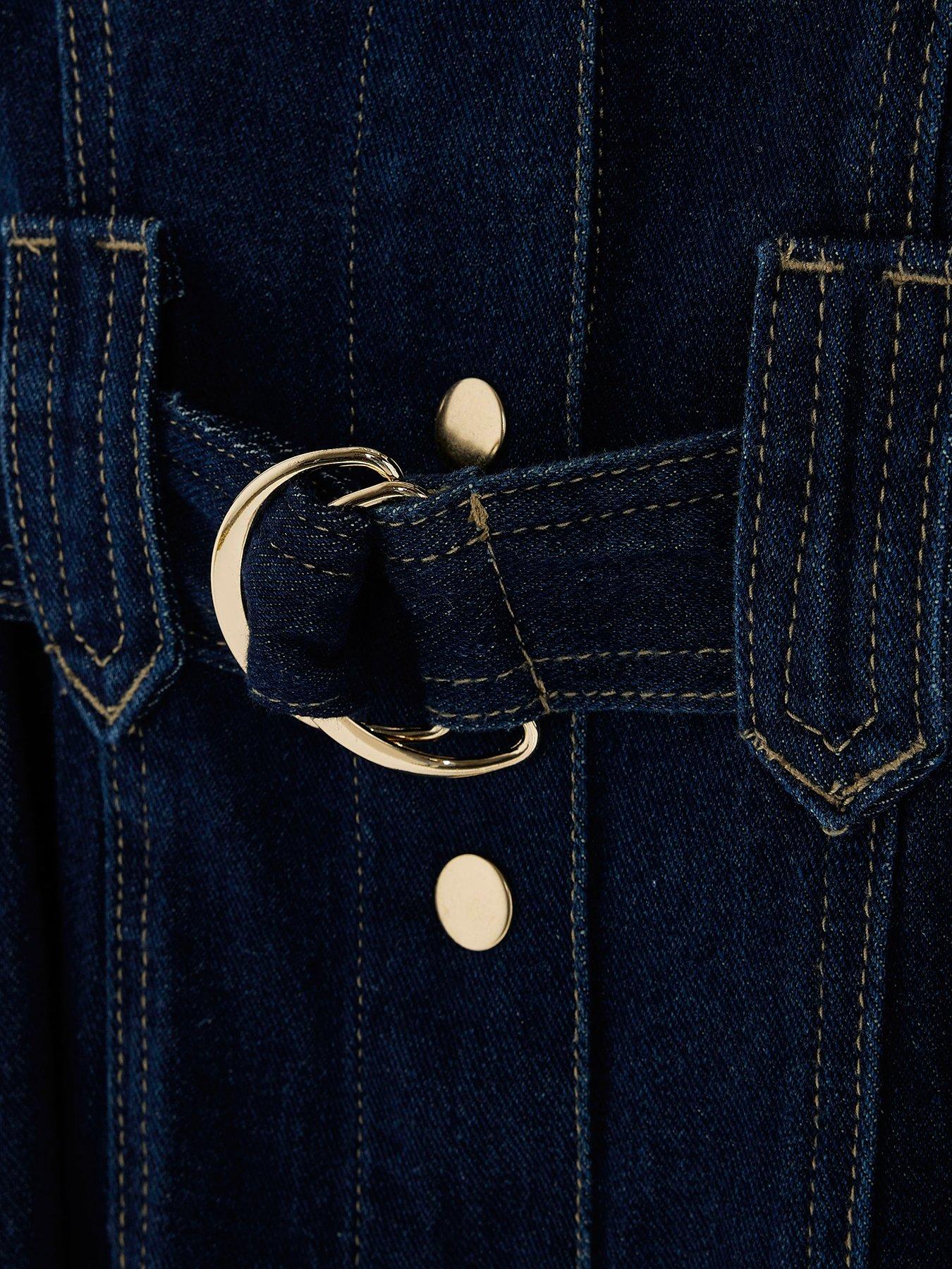 Image 6 of 6 of River Island Levi Ls Swing Belted Dress