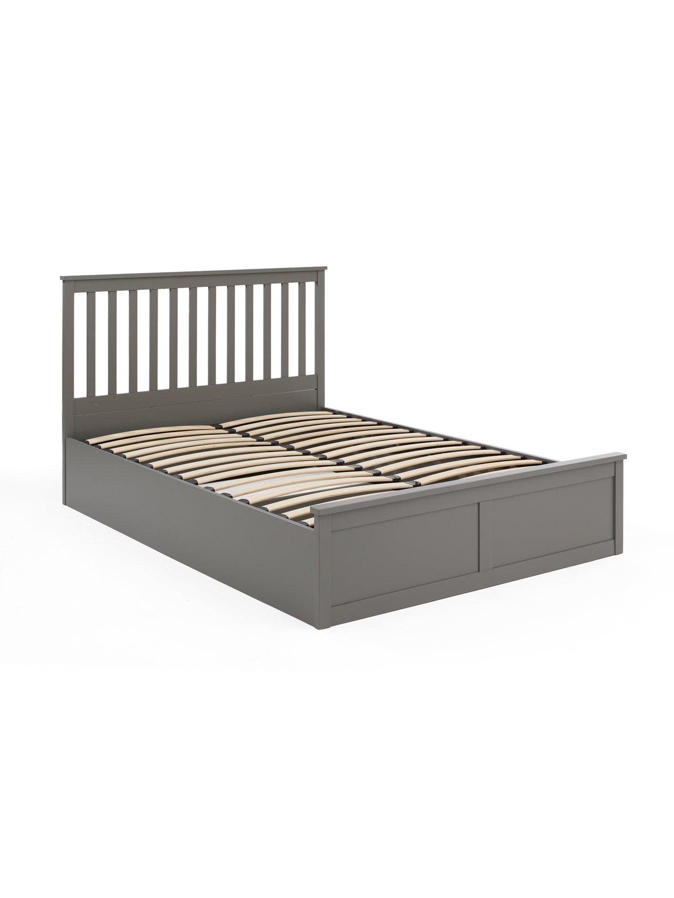 Image 3 of 7 of The Very Collection Dawson Lift Up Ottoman Storage&nbsp;Wooden Bed Frame with Mattress Options (Buy &amp; SAVE!) - Grey