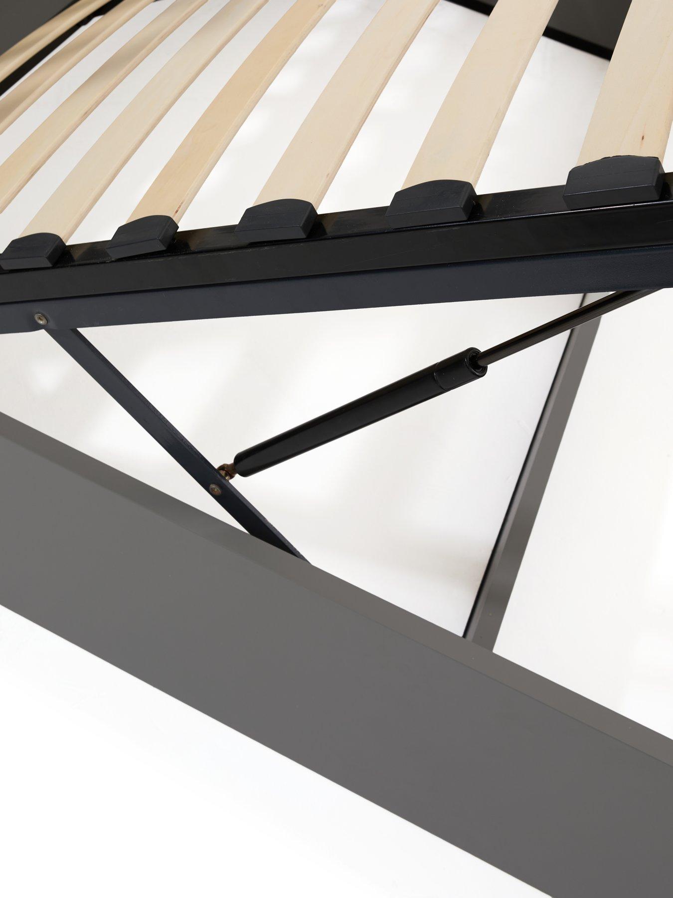 Image 5 of 7 of The Very Collection Dawson Lift Up Ottoman Storage&nbsp;Wooden Bed Frame with Mattress Options (Buy &amp; SAVE!) - Grey