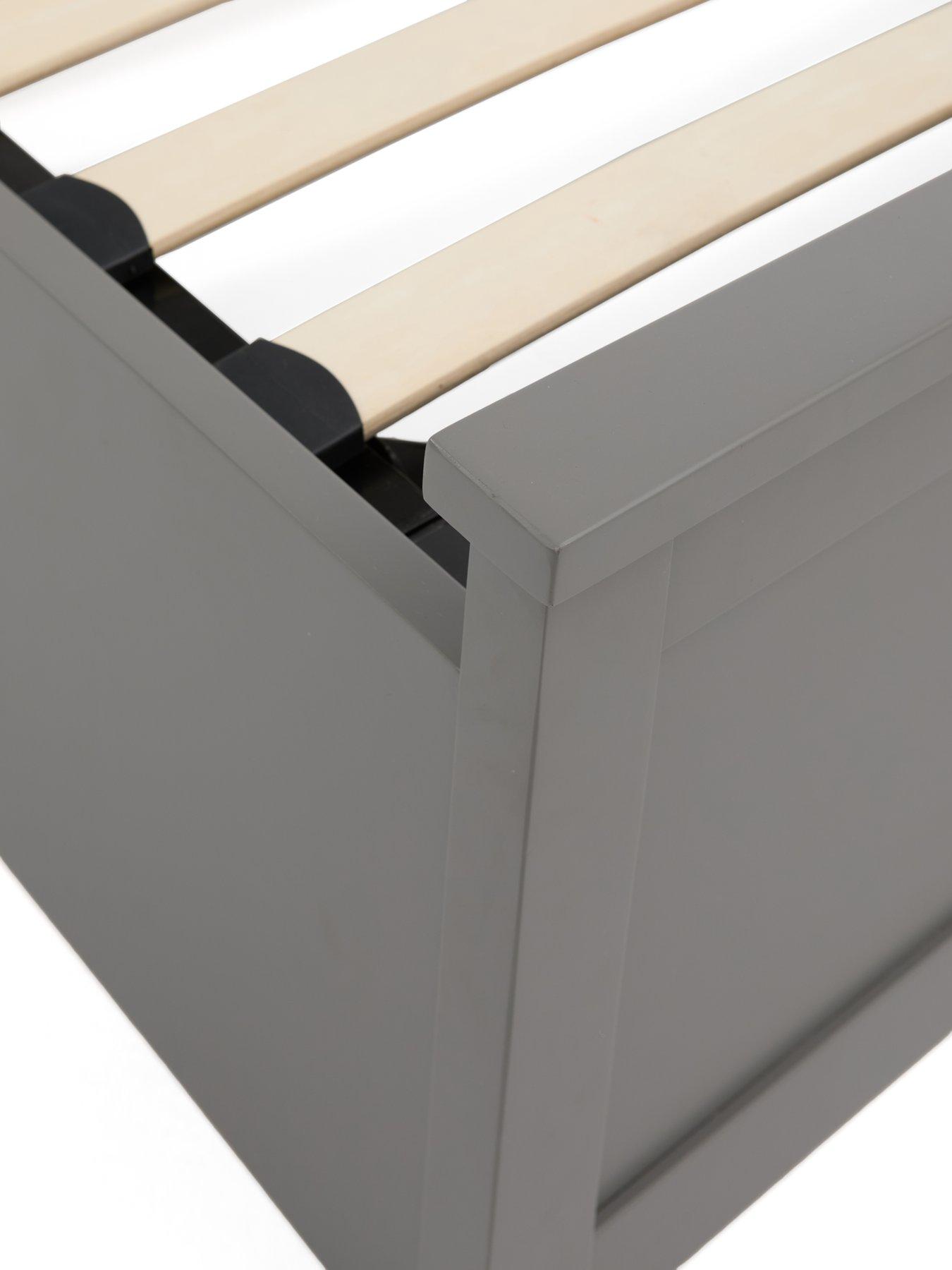 Image 6 of 7 of The Very Collection Dawson Lift Up Ottoman Storage&nbsp;Wooden Bed Frame with Mattress Options (Buy &amp; SAVE!) - Grey