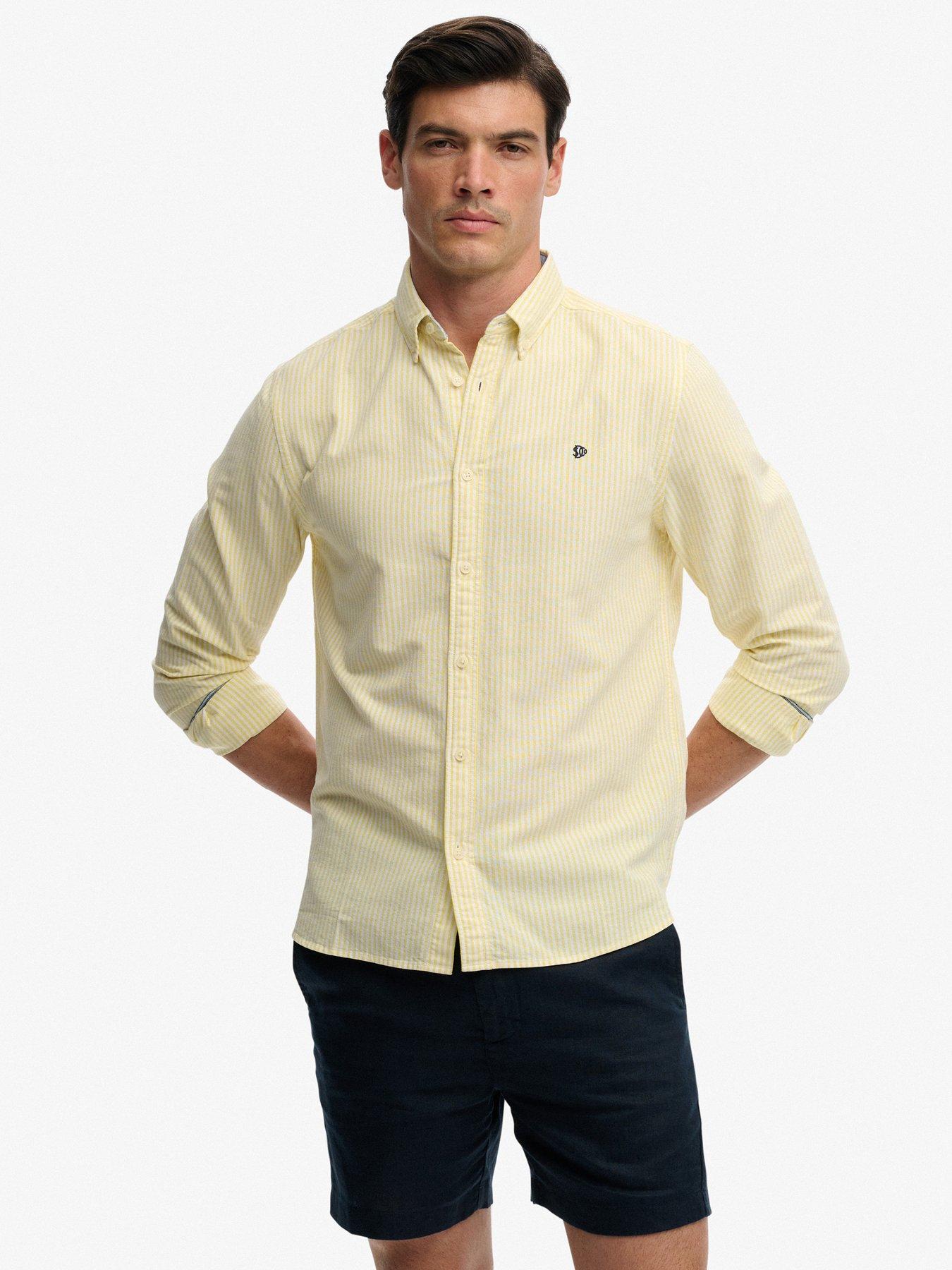 Superdry Preppy Oxford Long Sleeve Shirt - Yellow