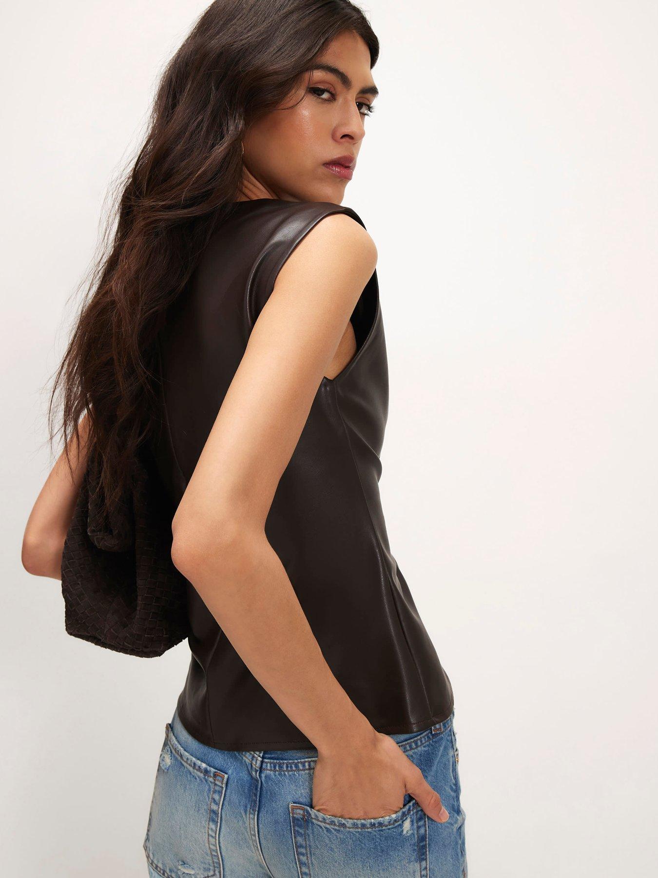 Image 2 of 6 of River Island Ruched Side Sleeveless Top