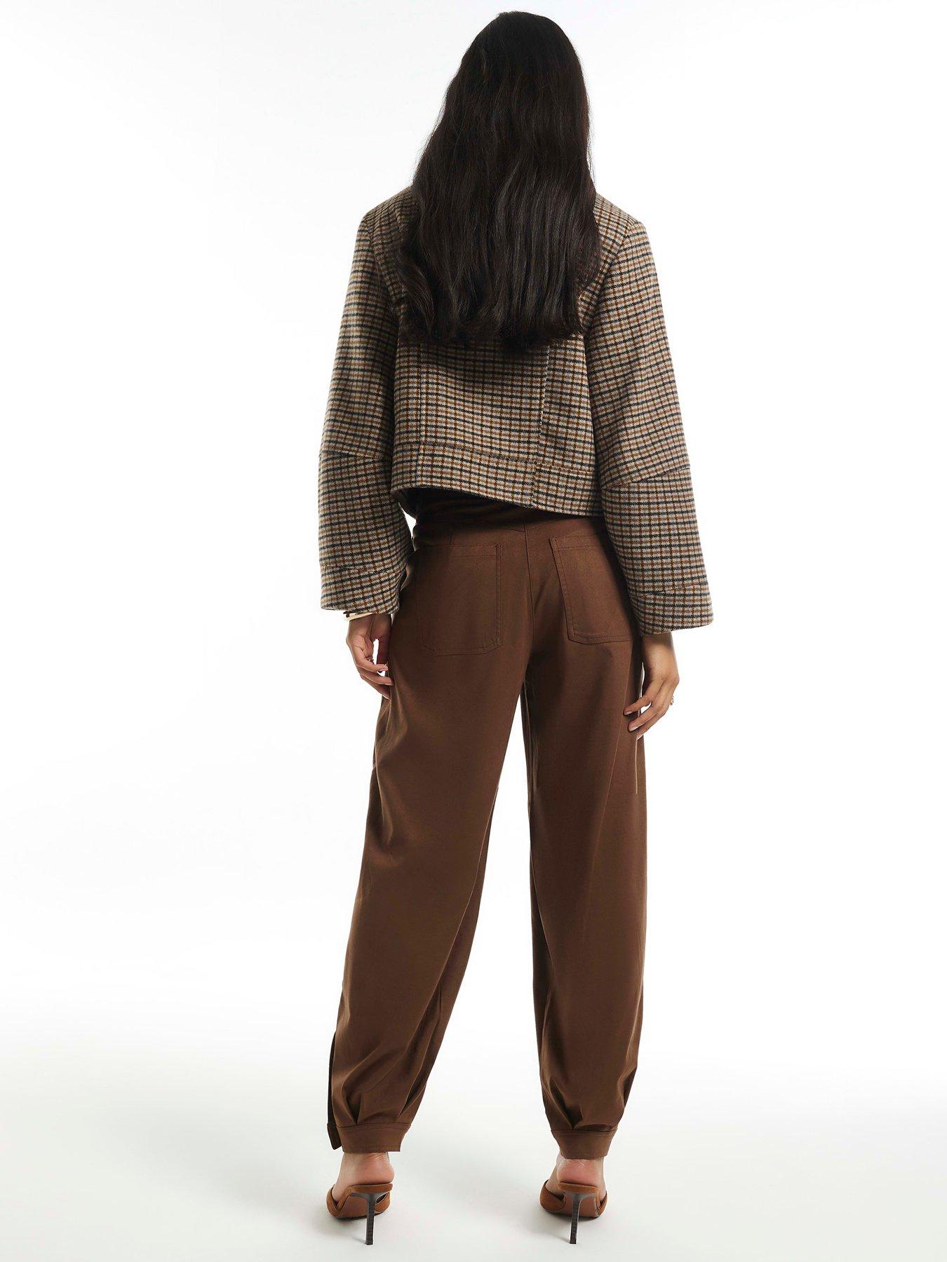 Image 2 of 6 of River Island Suedette Cuffed Barrel