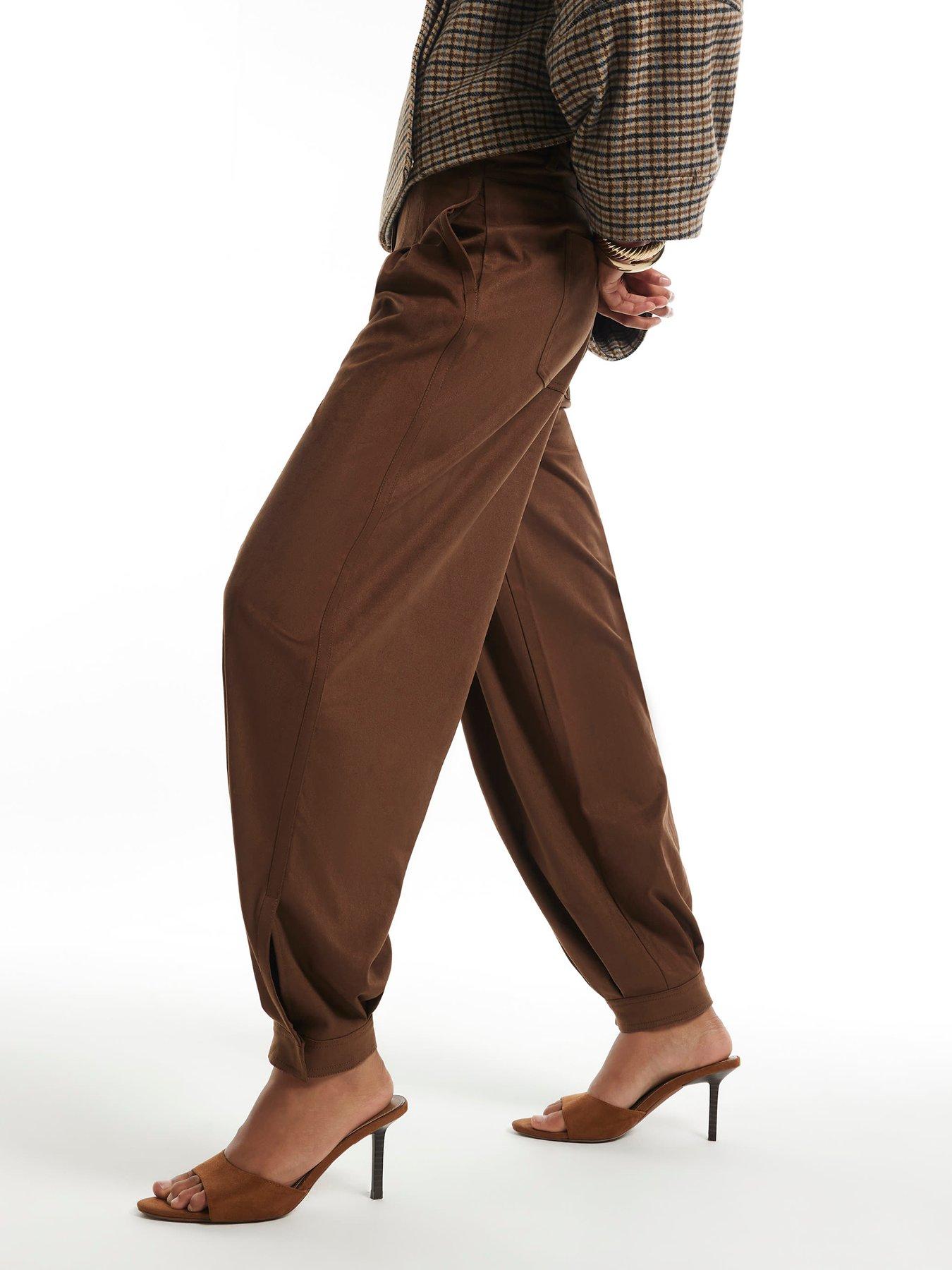 Image 3 of 6 of River Island Suedette Cuffed Barrel