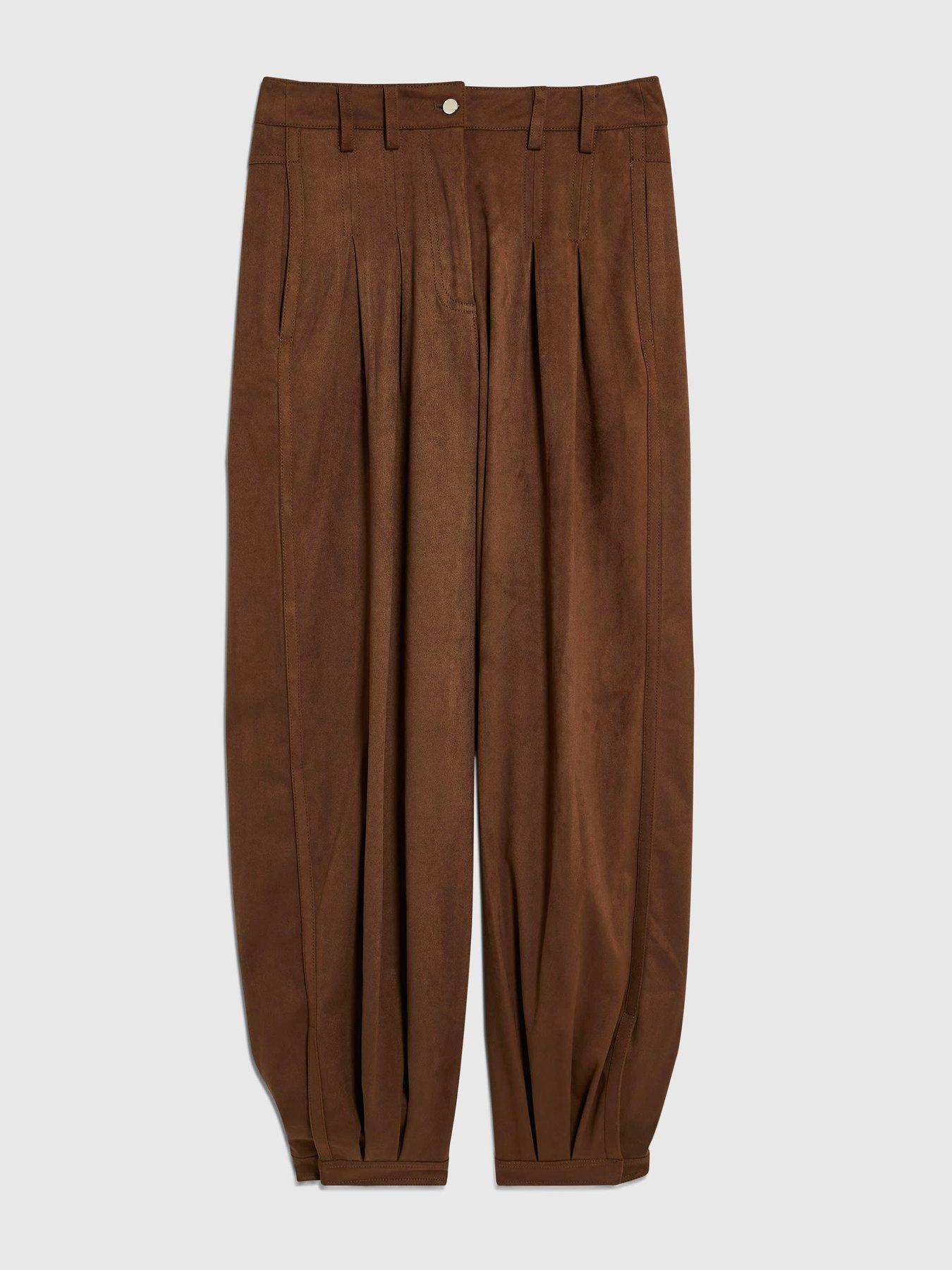 Image 5 of 6 of River Island Suedette Cuffed Barrel