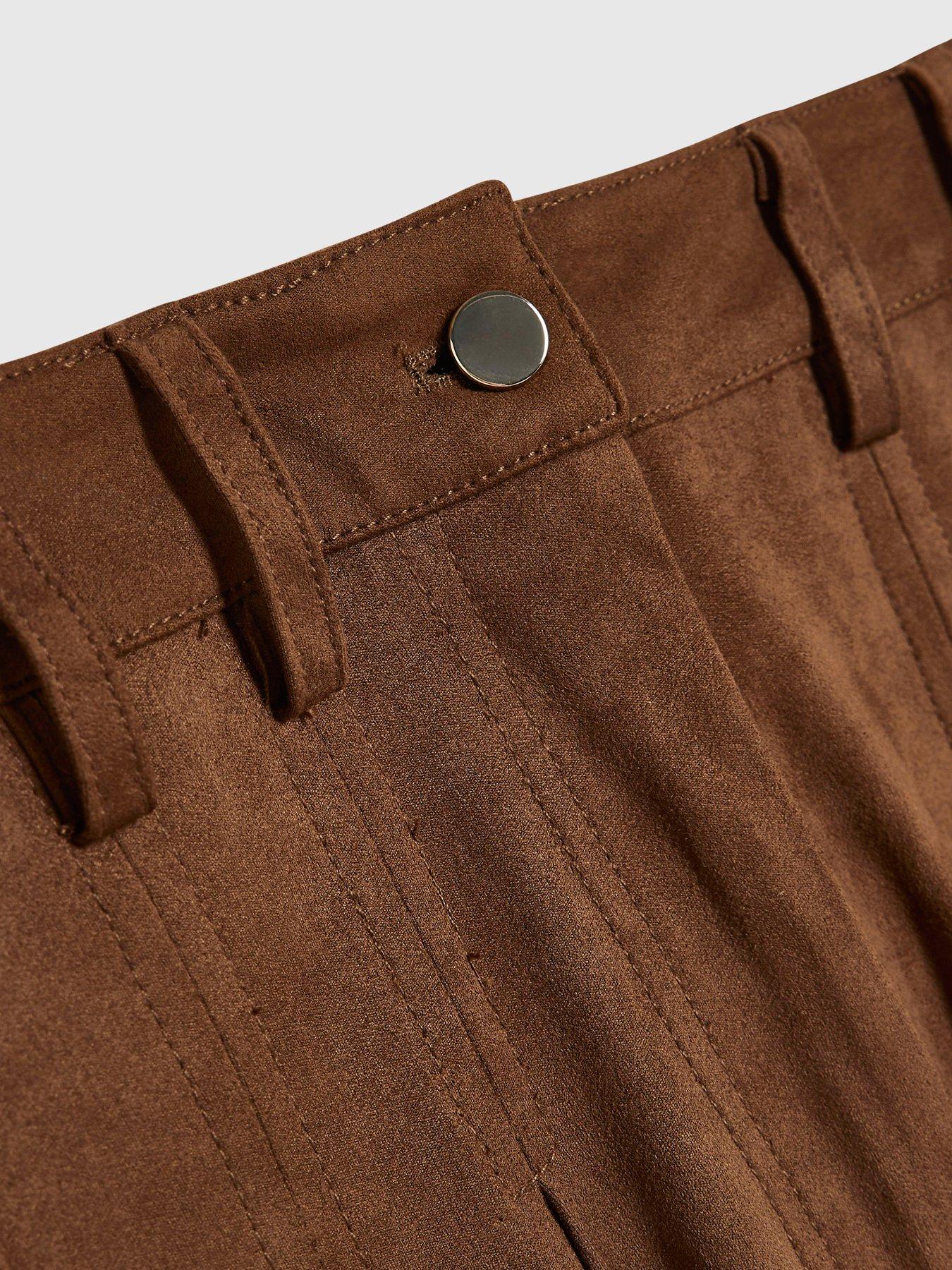 Image 6 of 6 of River Island Suedette Cuffed Barrel