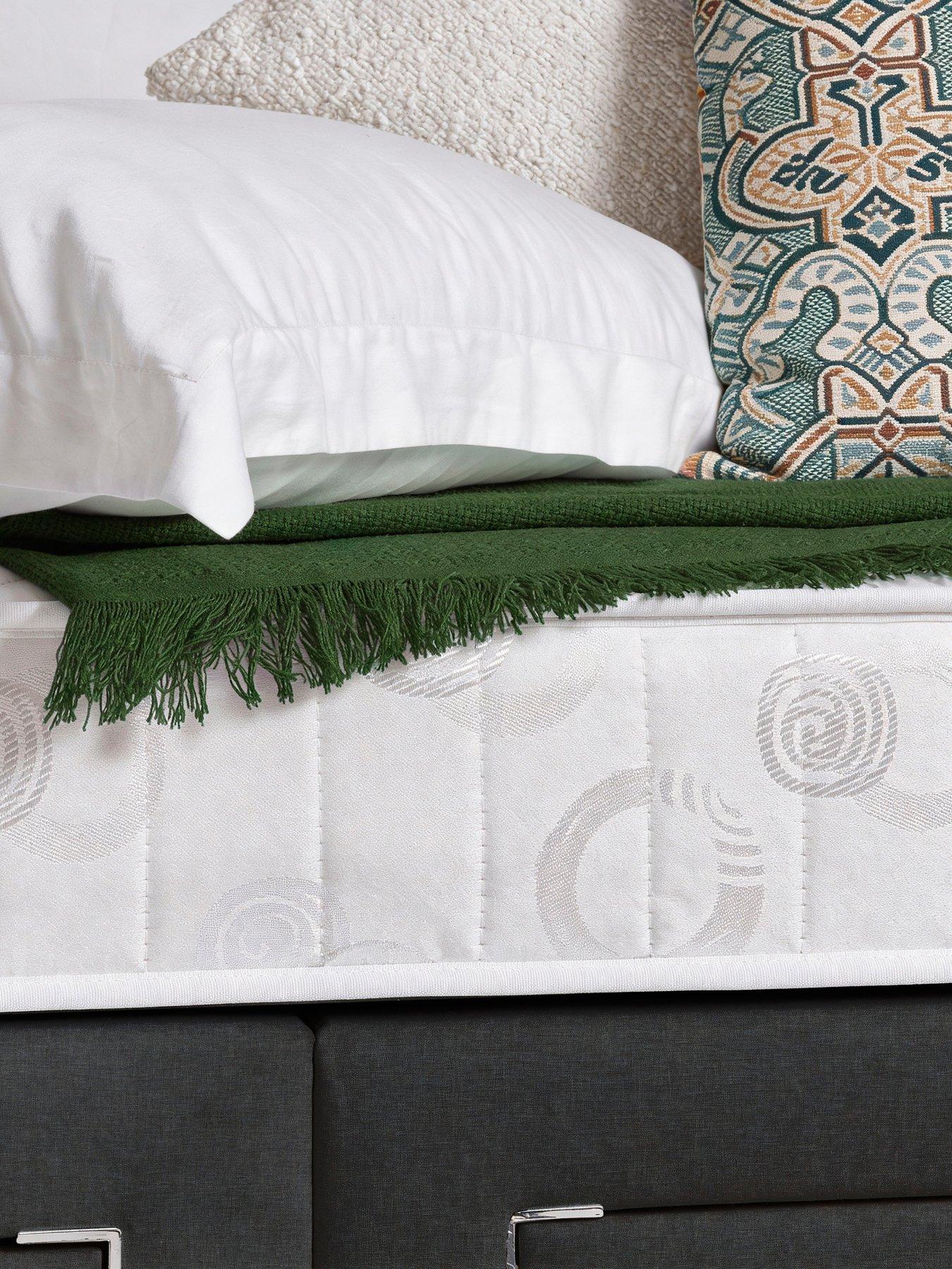 Image 3 of 5 of Airsprung Essentials Bed Base &amp; Medium / Firm Mattress Set - Sg N/s