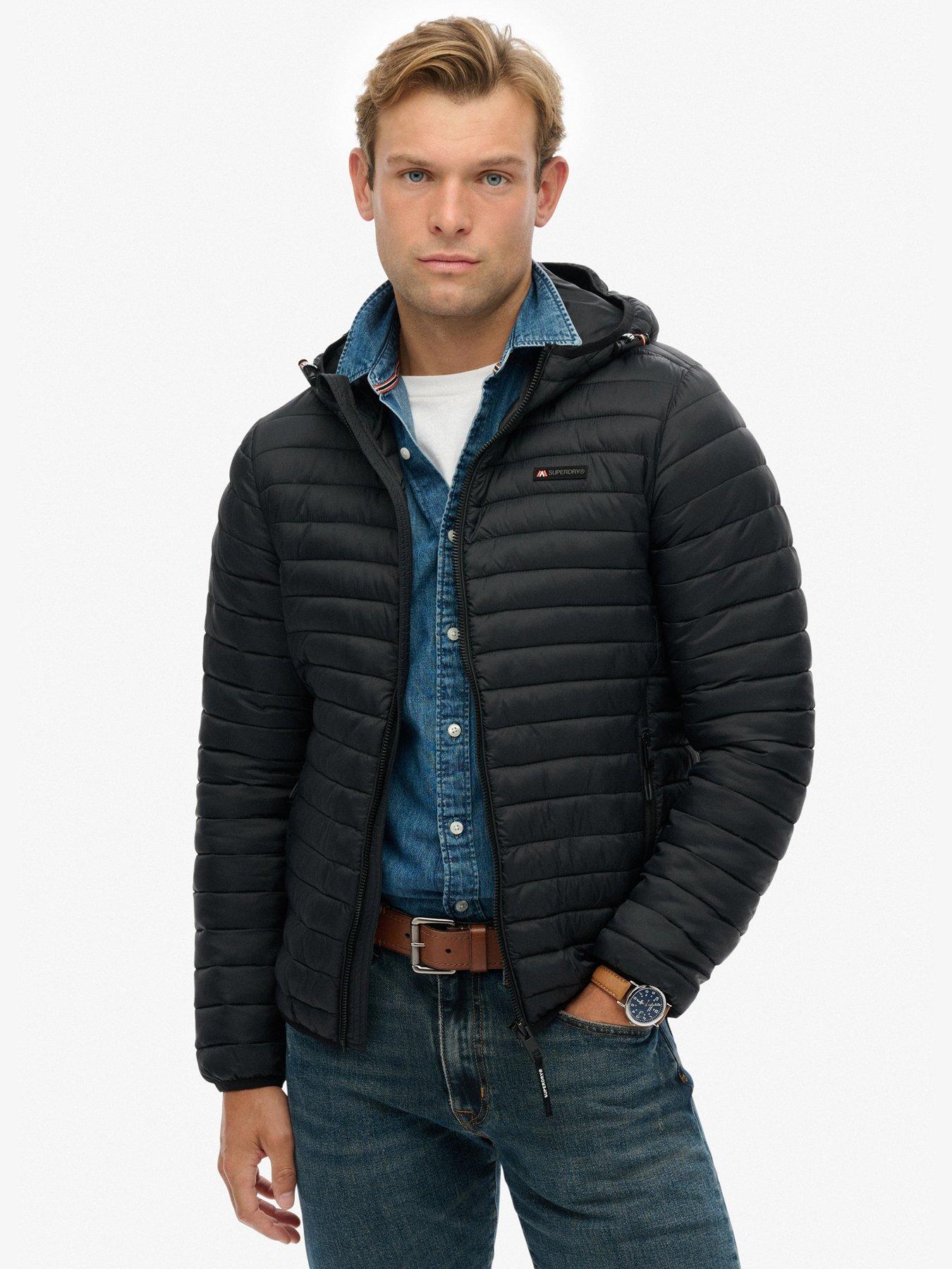 Superdry Hooded Fuji Lite Padded Jacket - Black
