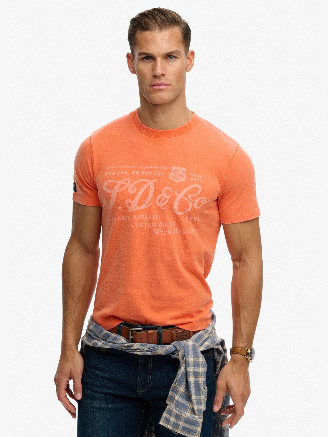 Image 1 of 5 of Superdry Industry Worker Relaxed T-Shirt - Orange