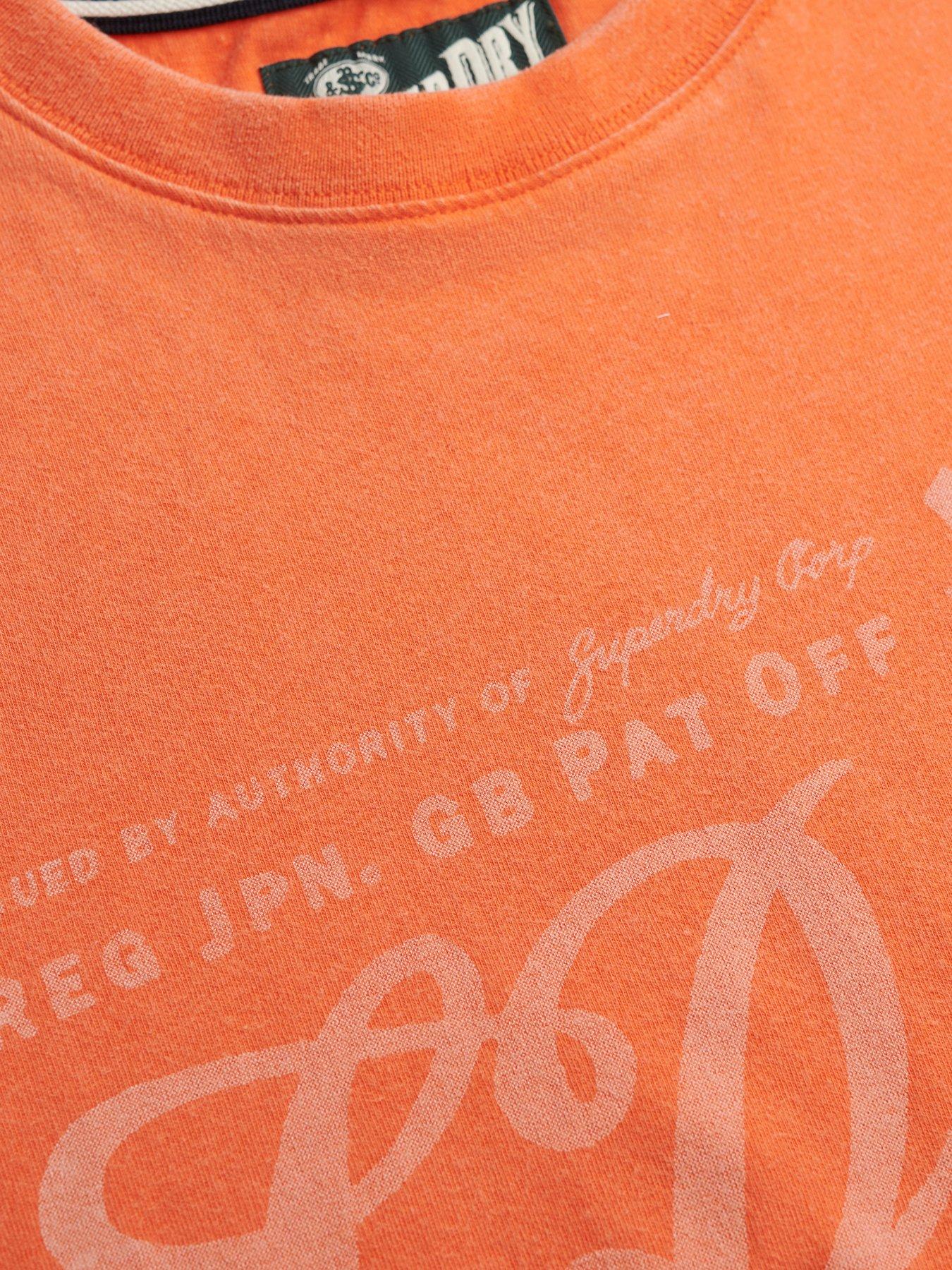Image 5 of 5 of Superdry Industry Worker Relaxed T-Shirt - Orange