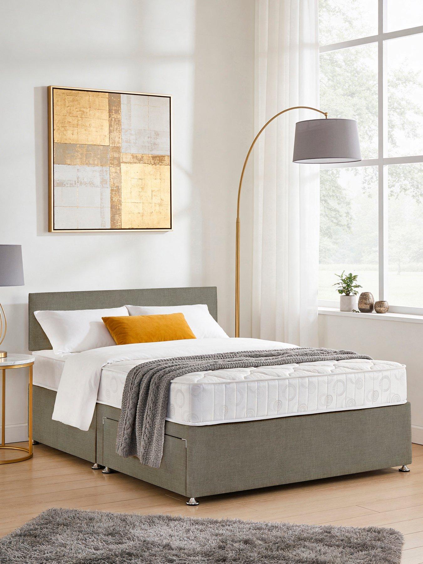 Airsprung Essentials Bed Base  &  Memory Mattress Set - Sg N/s