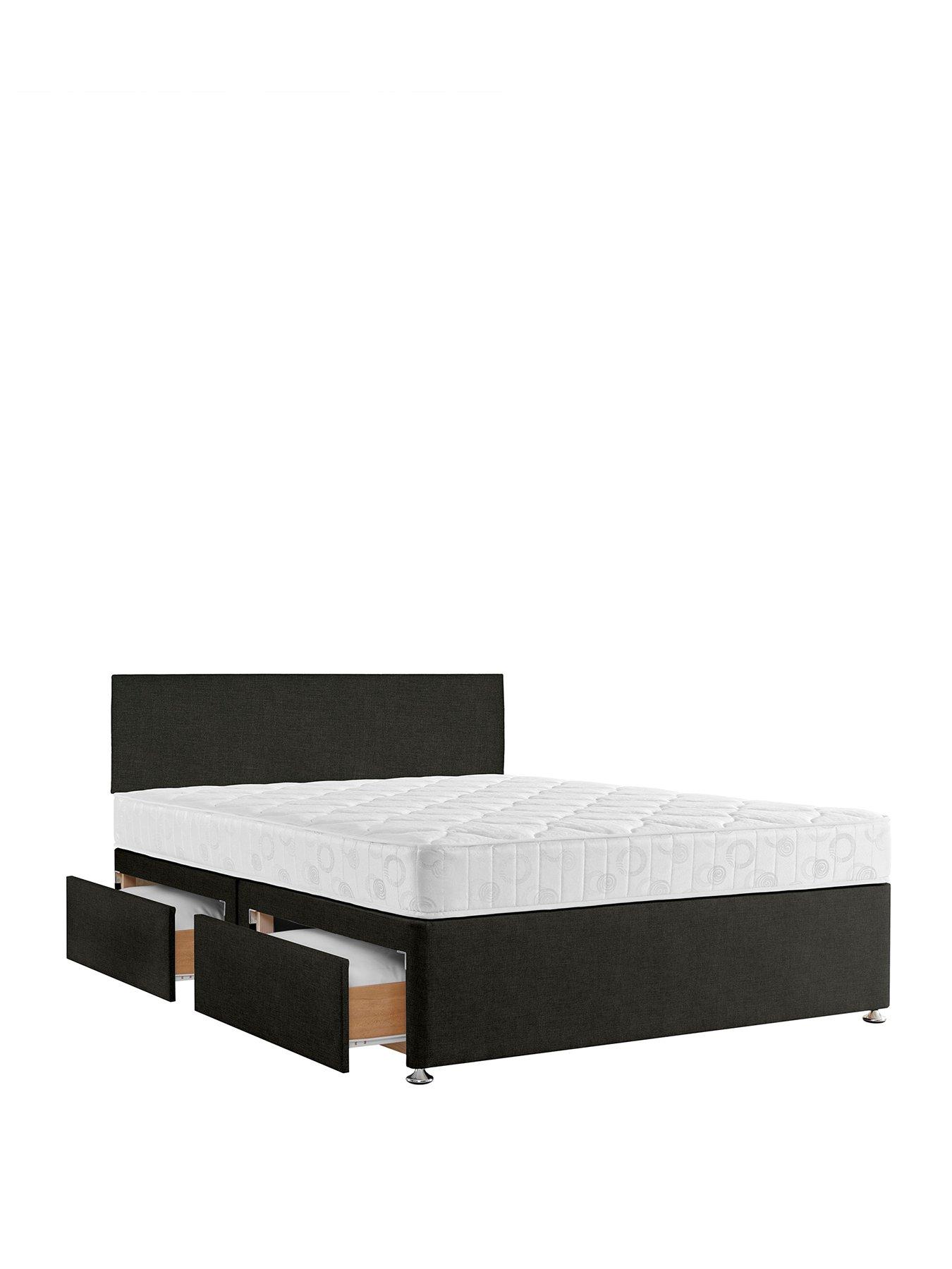  image of airsprung-essentials-bed-base-memory-mattress-set-sg-ns