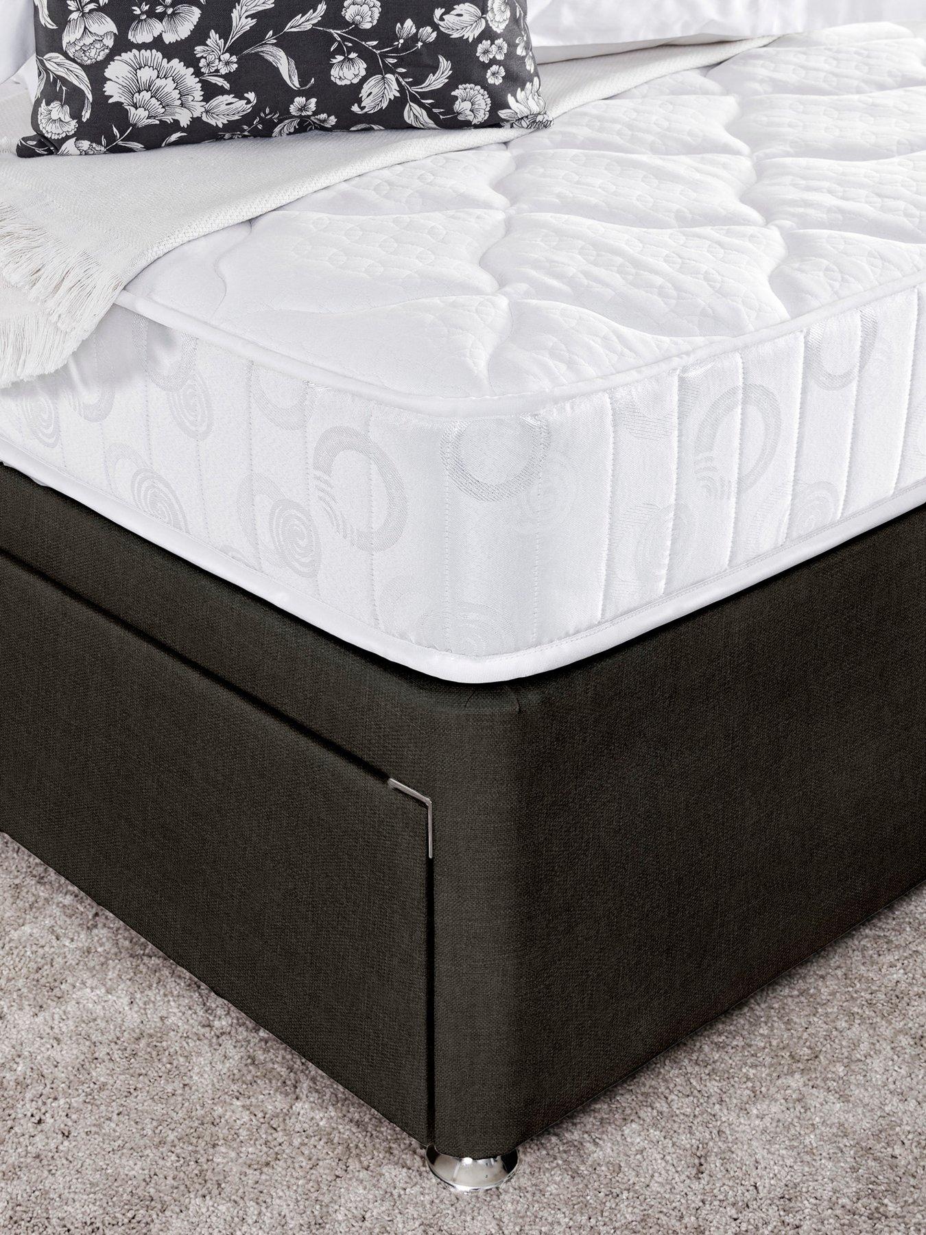  image of airsprung-essentials-bed-base-memory-mattress-set-sg-ns