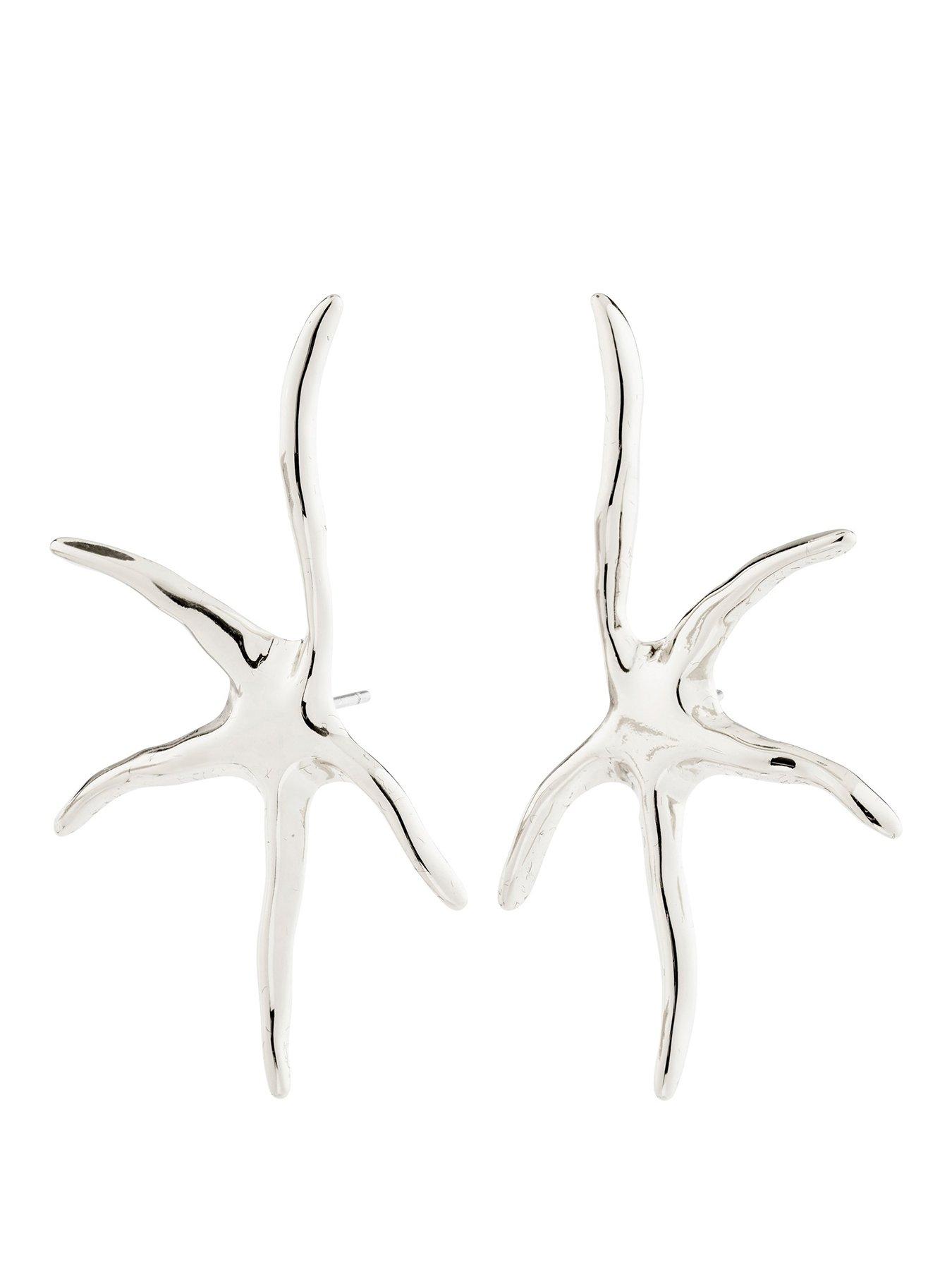 Image 1 of 3 of Pilgrim PRISM earrings silver-plated