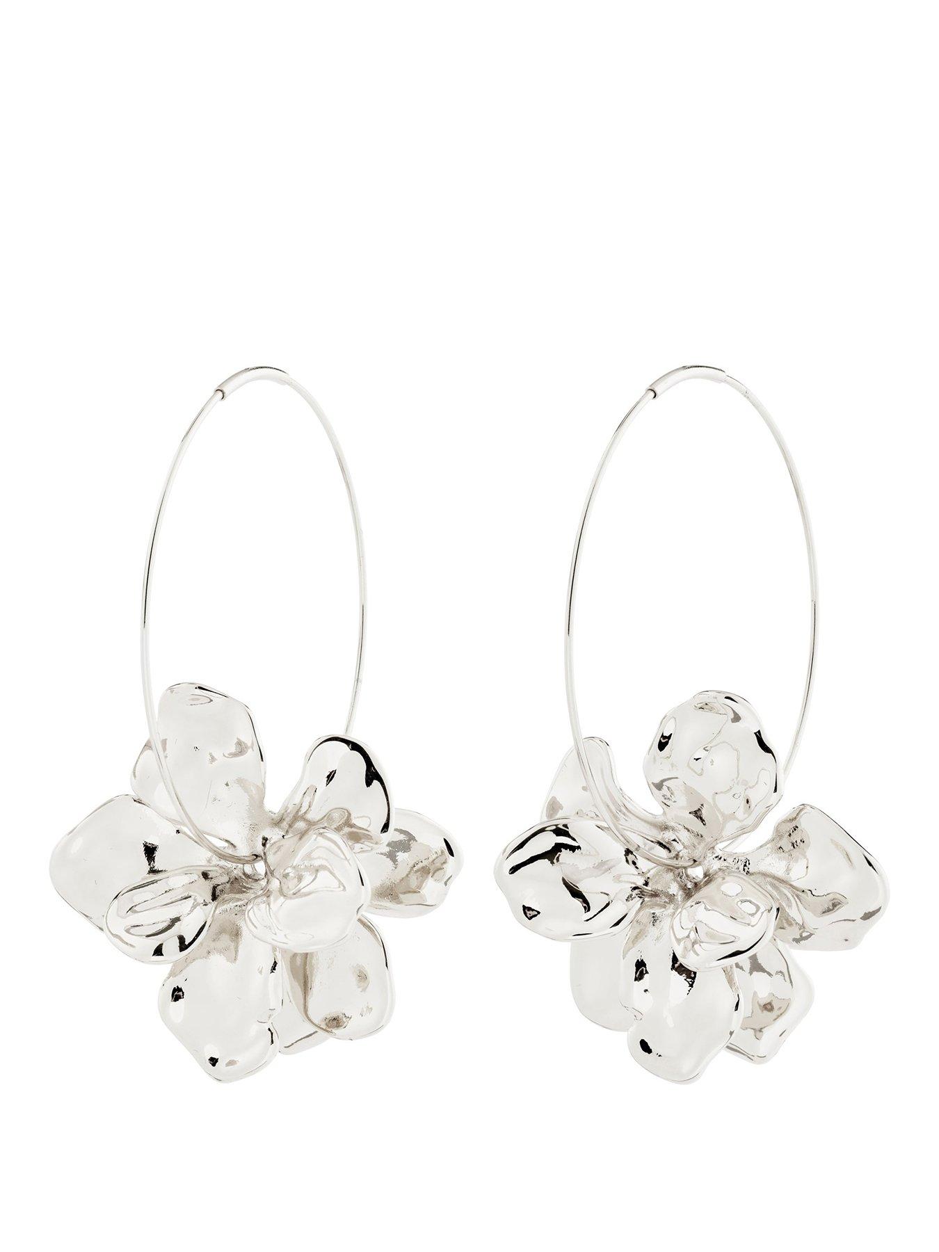 Image 1 of 3 of Pilgrim LUNITH earrings silver-plated