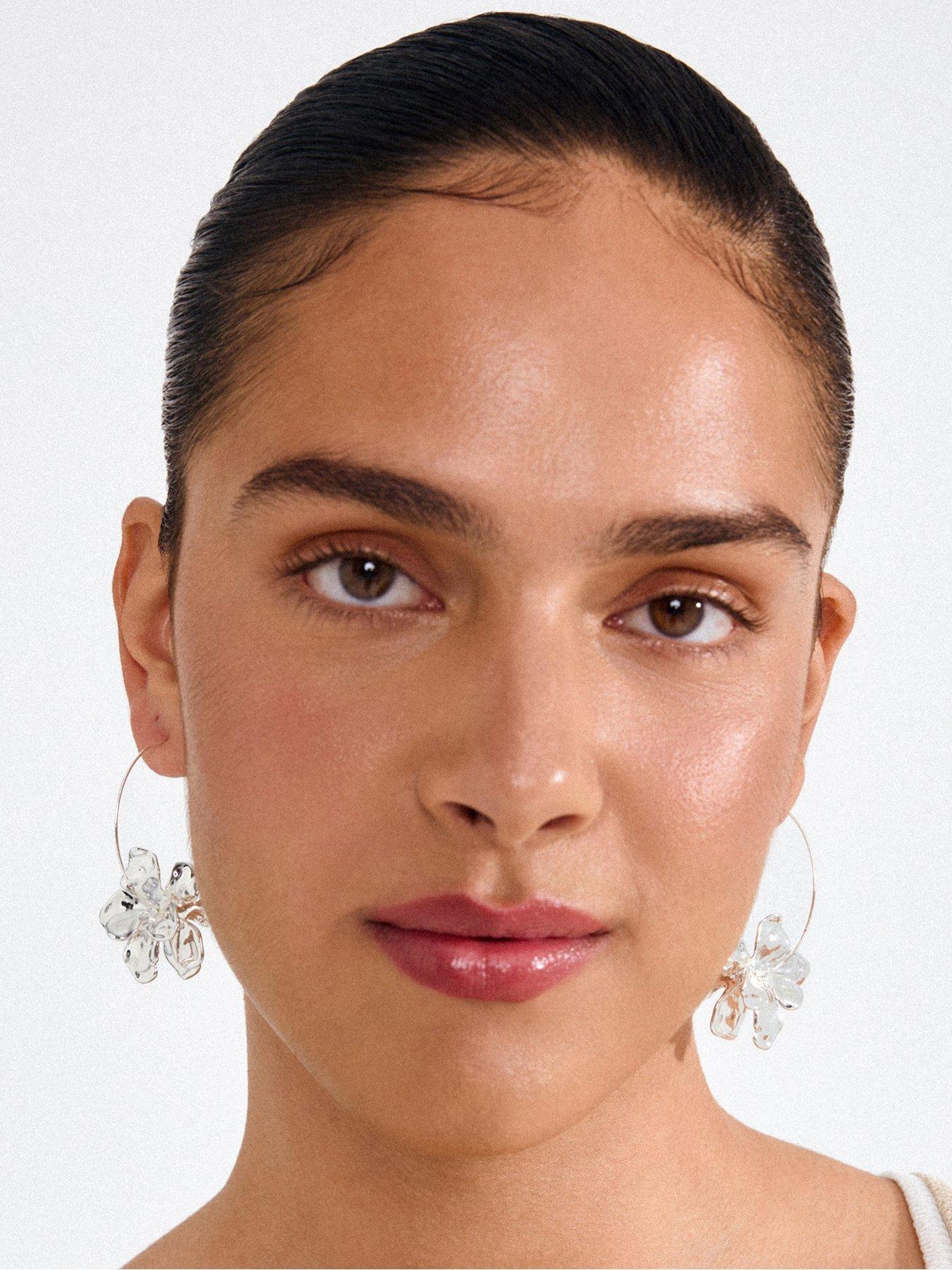 Image 2 of 3 of Pilgrim LUNITH earrings silver-plated