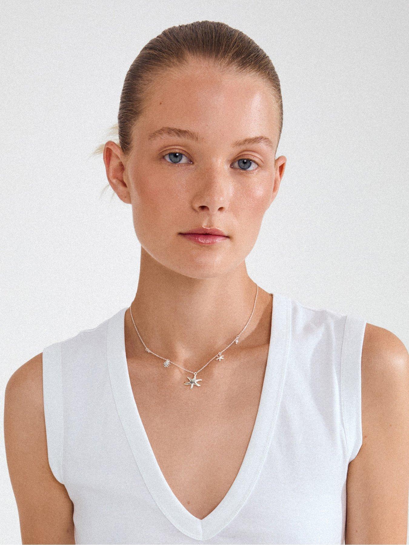 Image 2 of 5 of Pilgrim PRISM necklace silver-plated