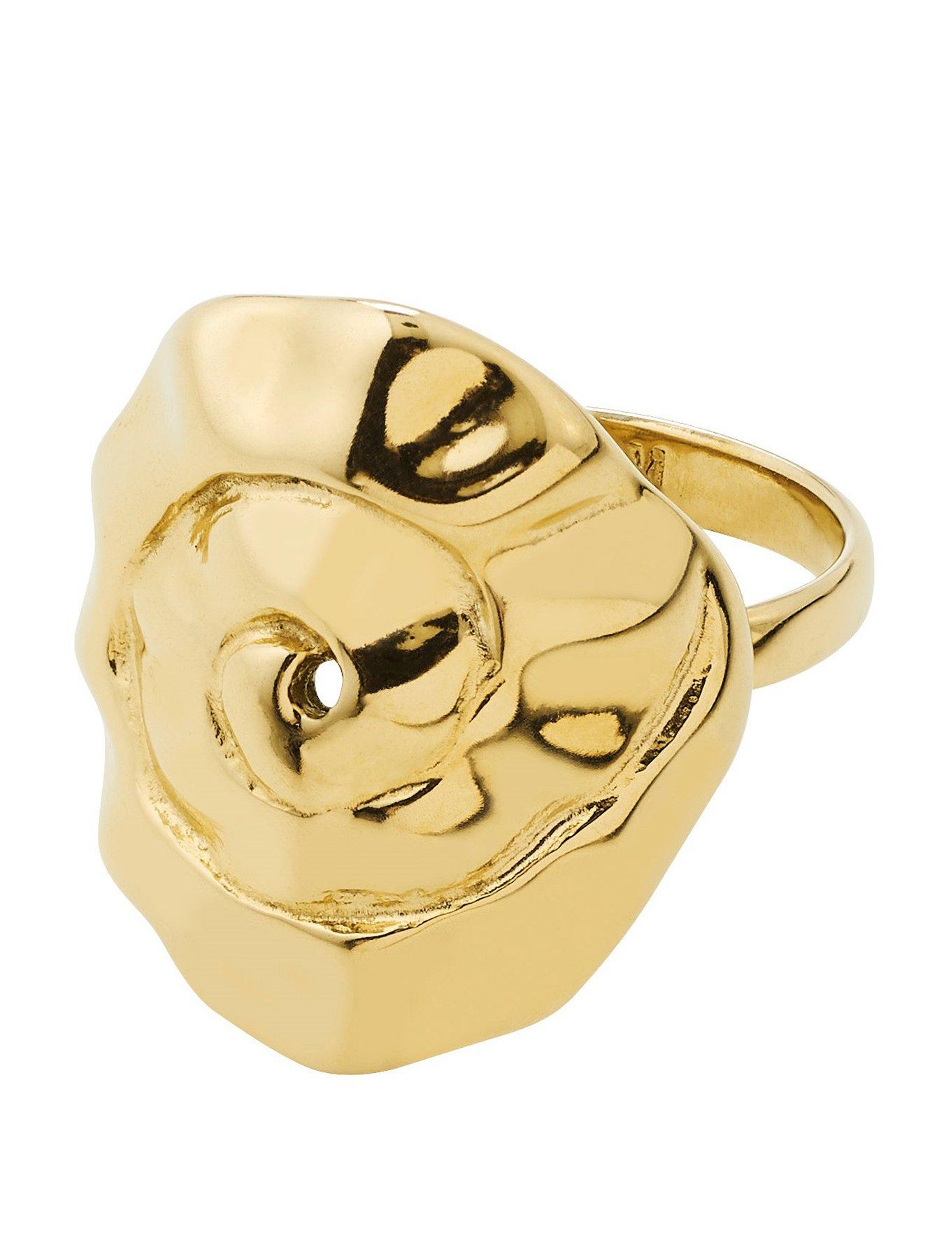  image of pilgrim-haze-ring-gold-plated