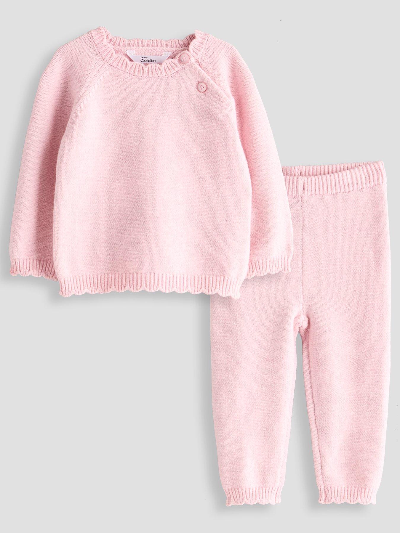 The Very Collection Baby Girls Knit Set - Pink