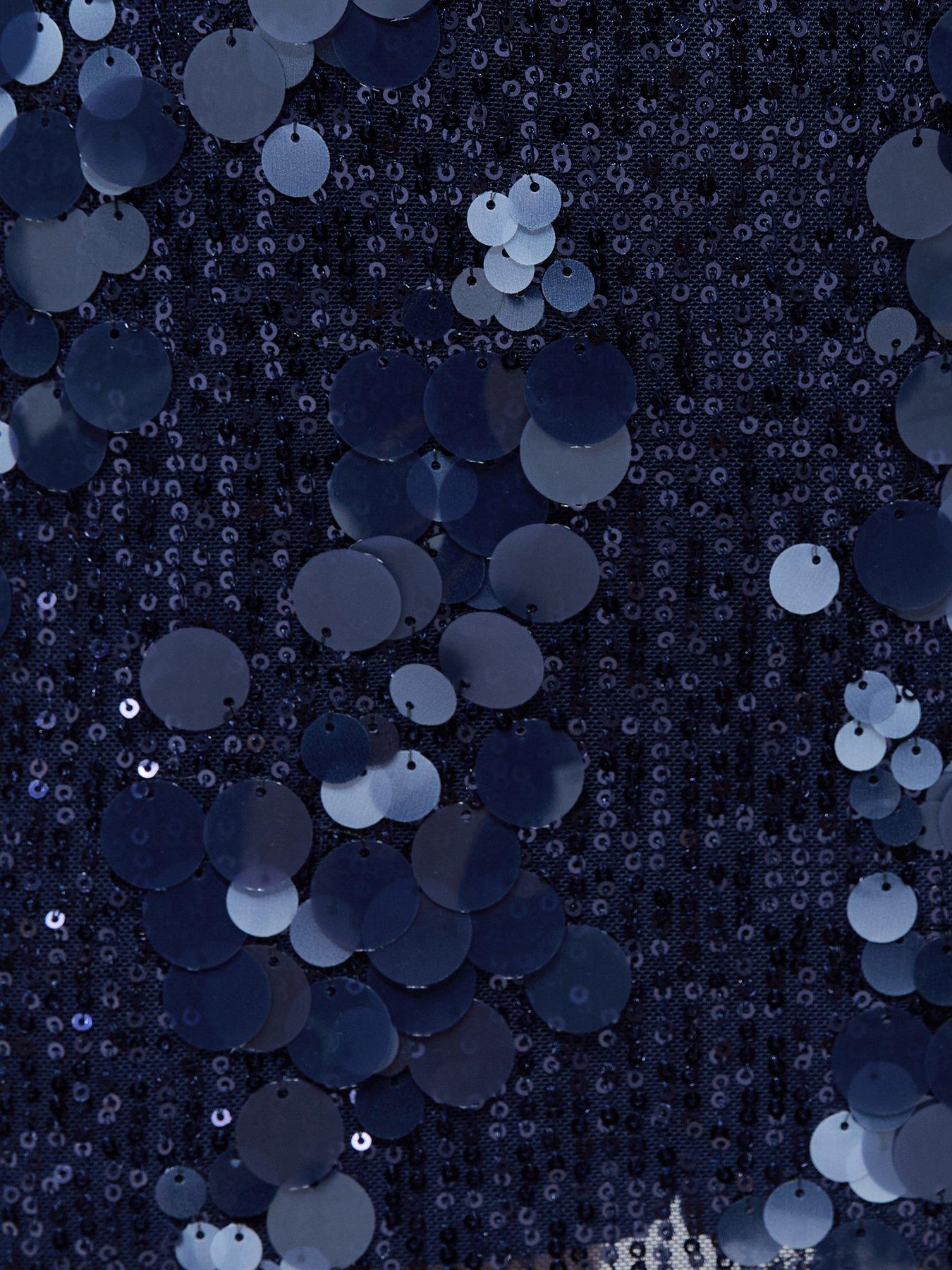 Image 5 of 5 of New Look 915 Girls Navy Scattered Sequin Skort