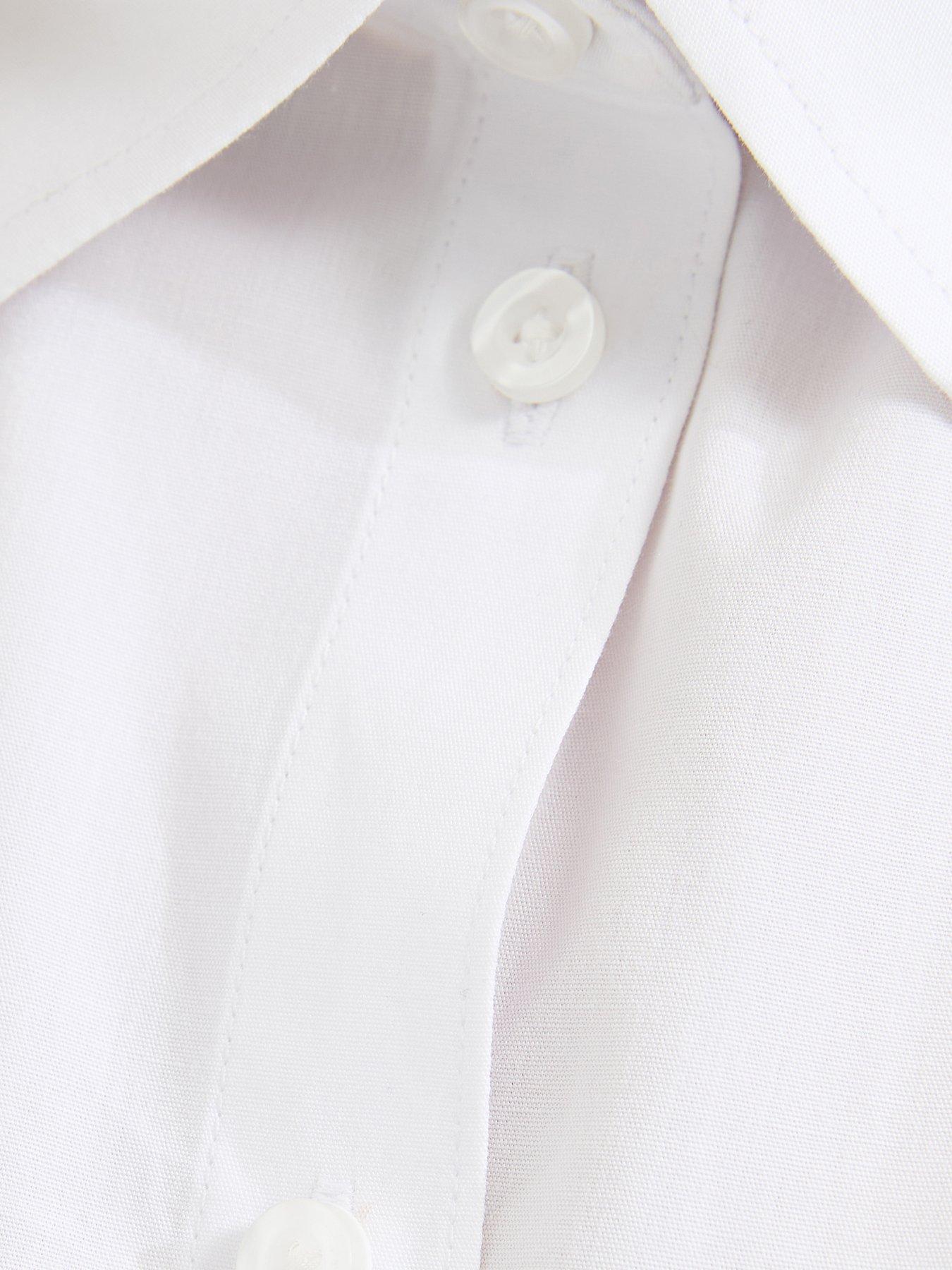 Image 6 of 6 of New Look 915 Girls Cap Sleeve School Shirt - White