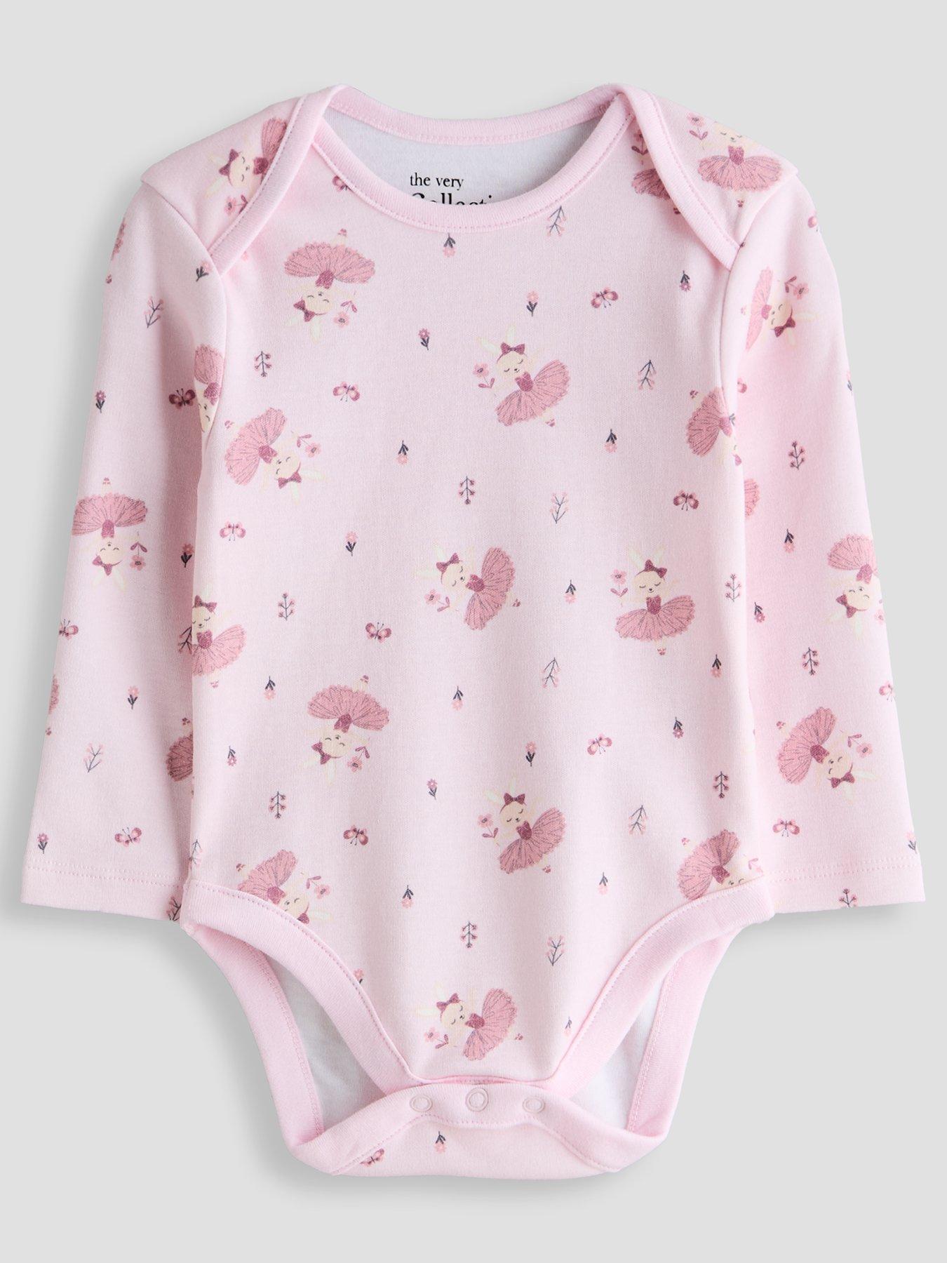 Image 2 of 5 of The Very Collection Baby Girls 5 Pack Long Sleeve Bodysuit - Multi