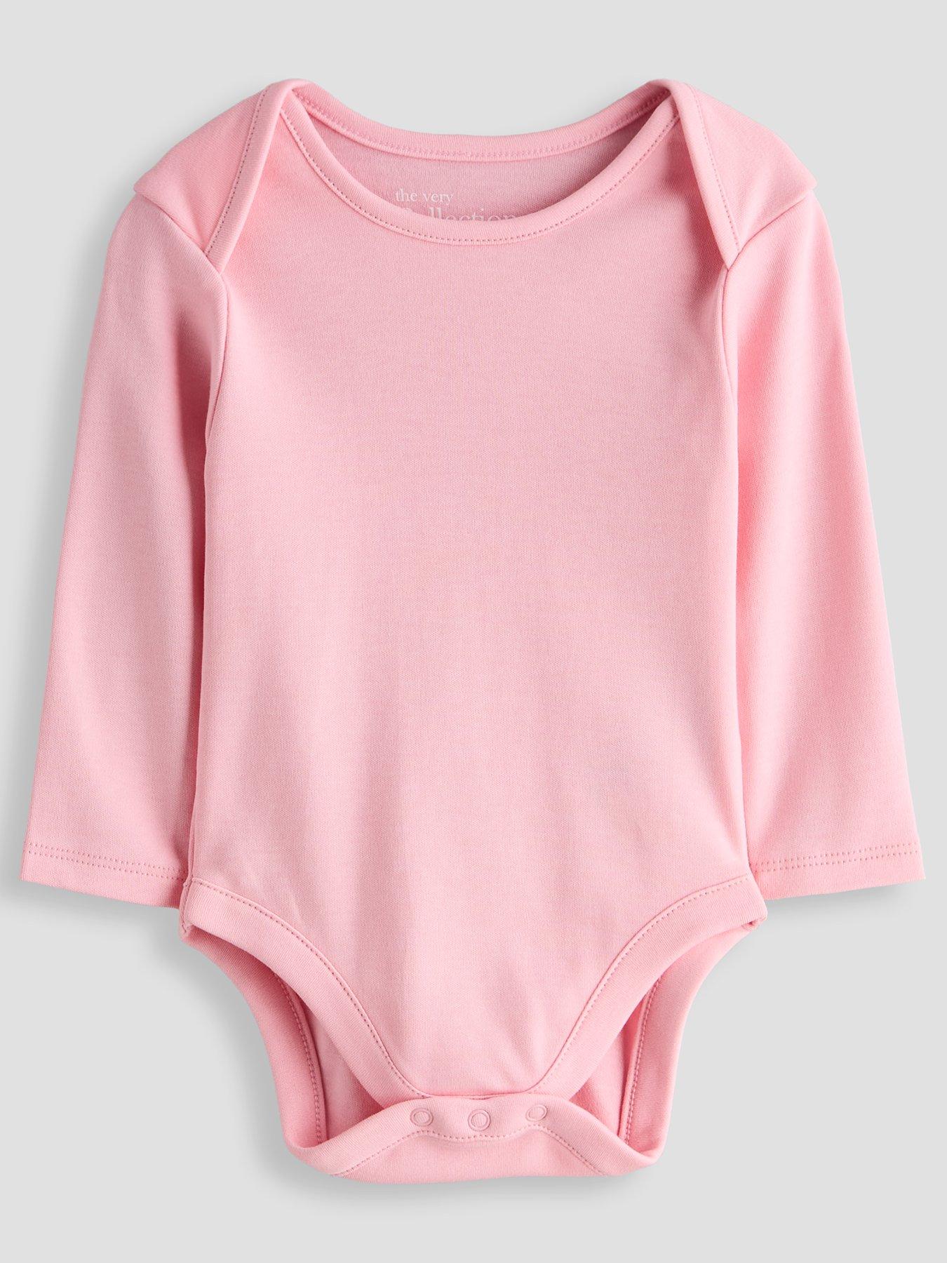 Image 3 of 5 of The Very Collection Baby Girls 5 Pack Long Sleeve Bodysuit - Multi