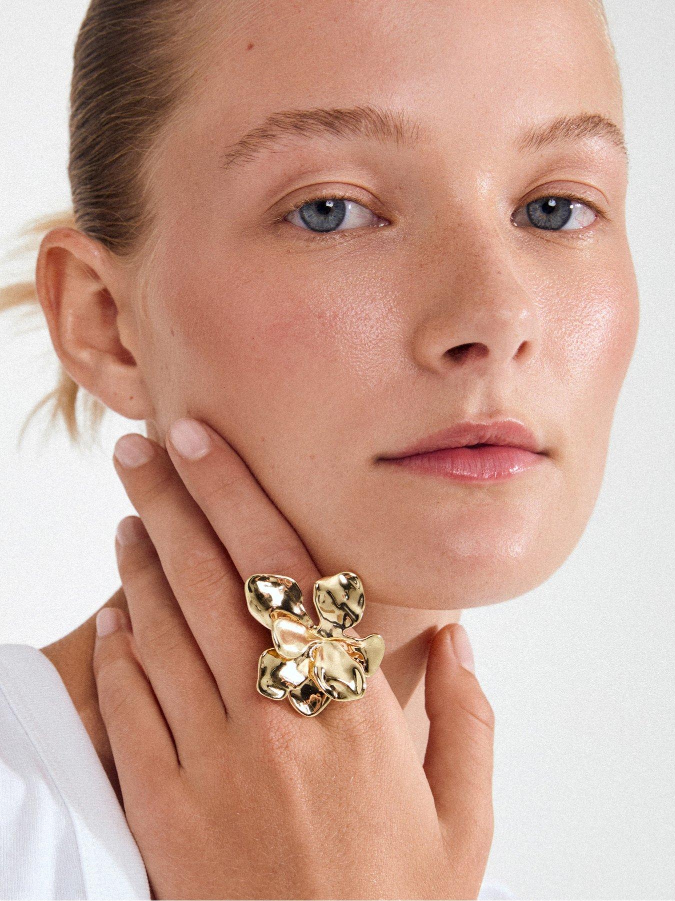 Image 2 of 4 of Pilgrim LUNITH ring gold-plated