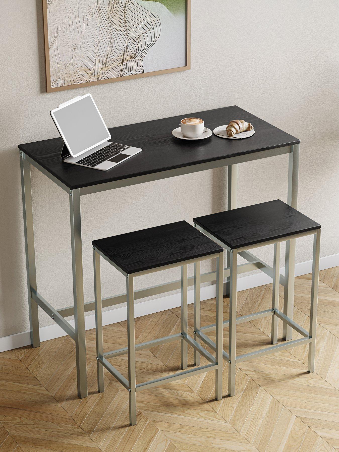 front image of vida-designs-roslyn-2-seater-bar-table-set-in-black