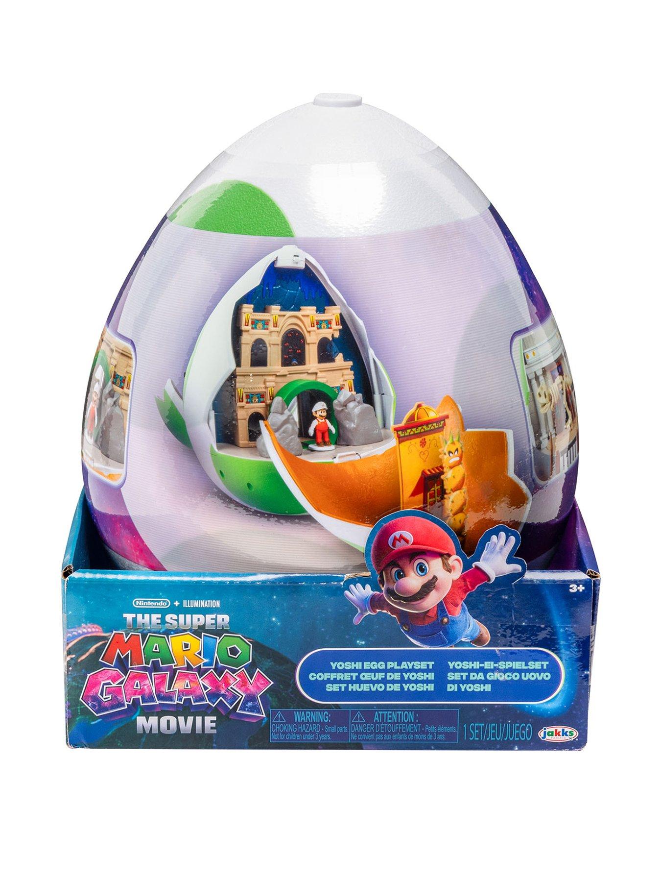 Image 1 of 7 of Super Mario The Super Mario Galaxy Movie Yoshi Egg Playset with 1.5" Mini Figures