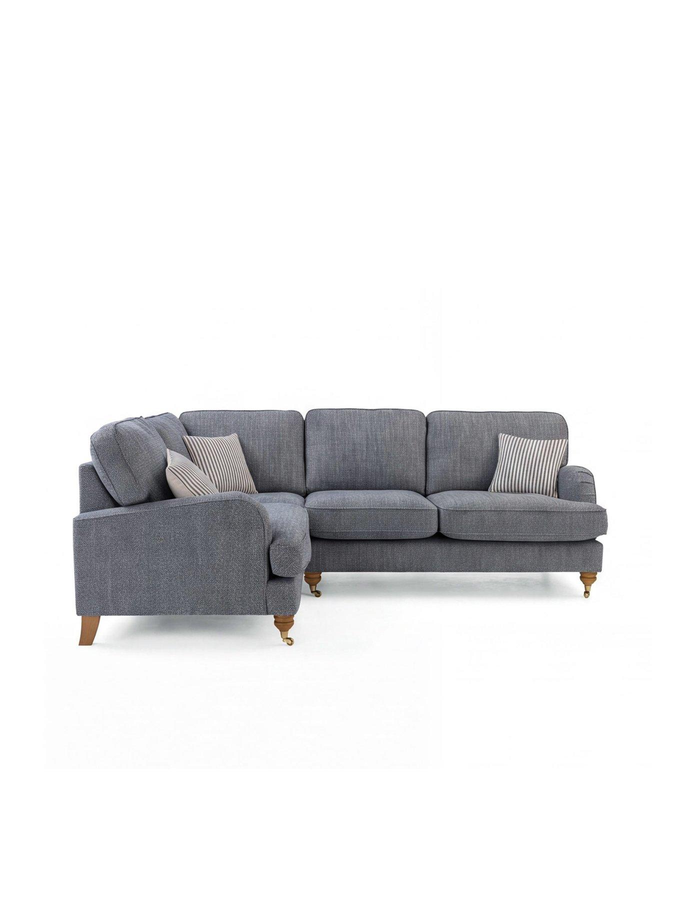 Image 3 of 7 of The Very Collection Bay Plain Left Hand Double Arm Corner Group Sofa - Made to Order in the UK